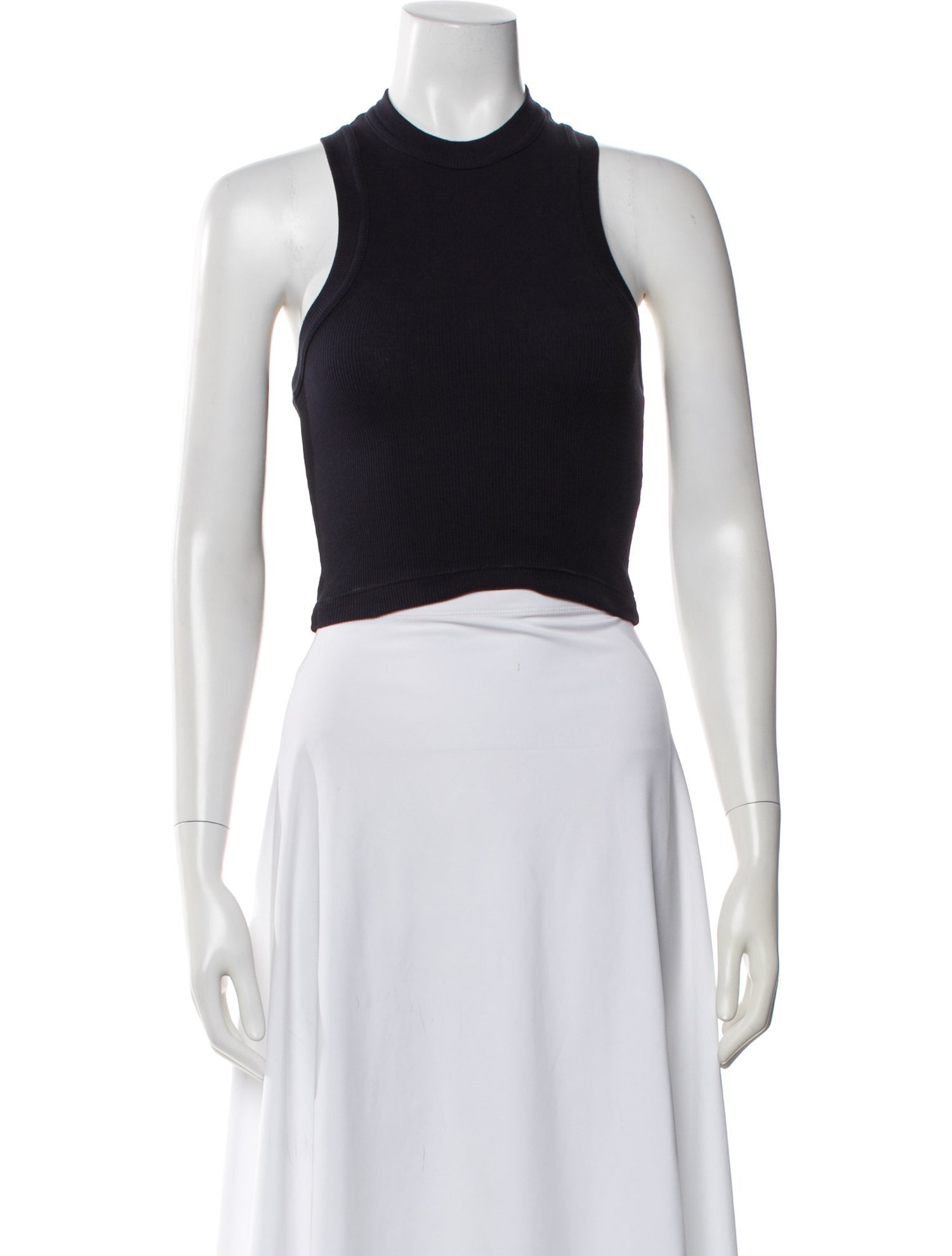 Tibi Mock Neck Sleeveless Crop Top w/ Tags