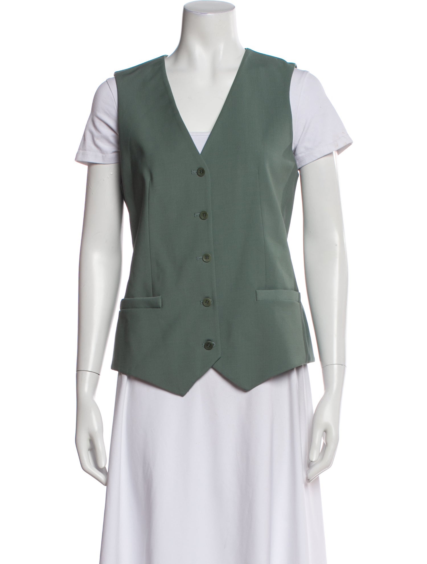 Tibi V-Neck Sleeveless Top