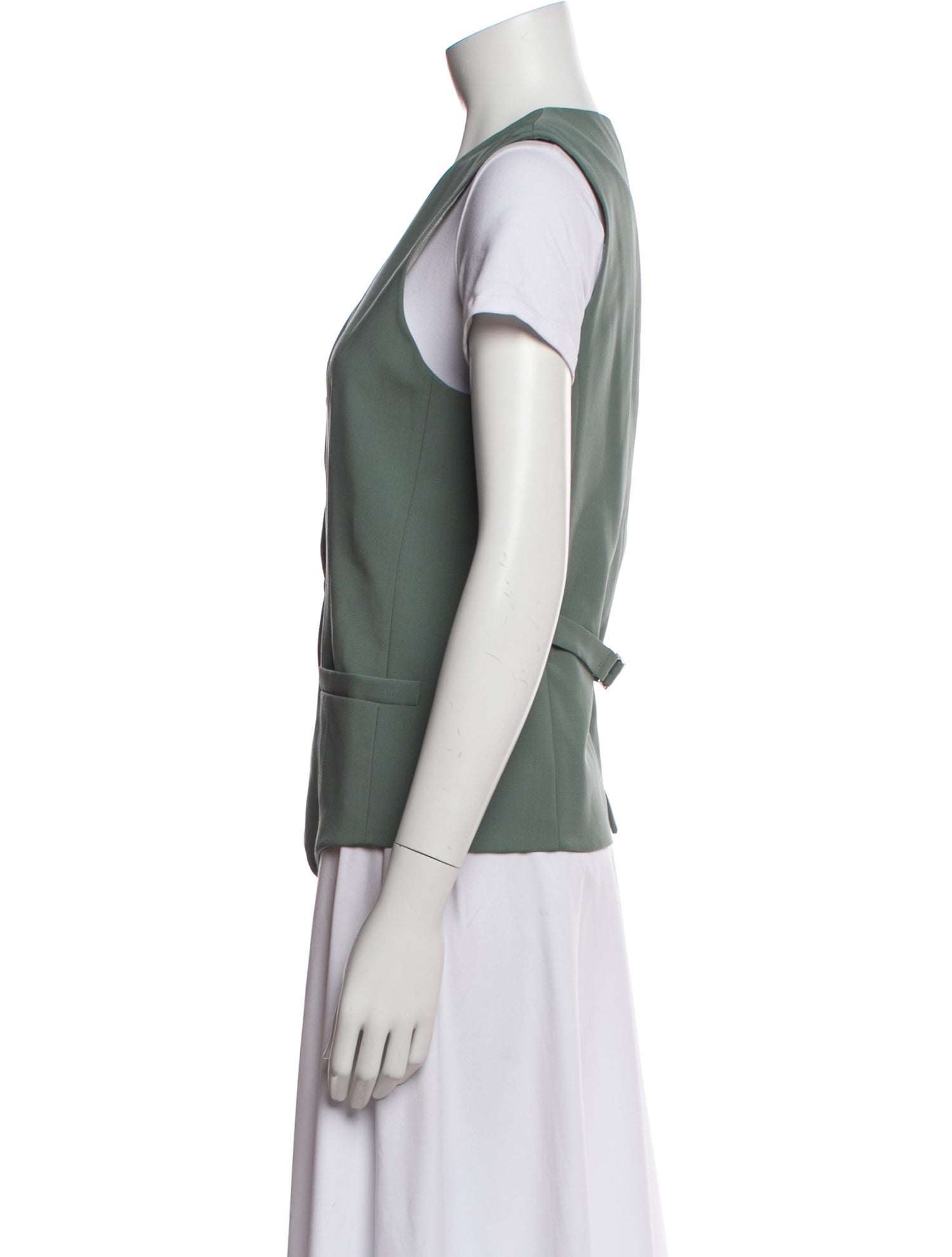 Tibi V-Neck Sleeveless Top