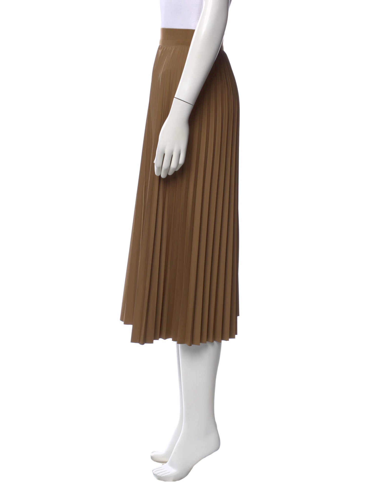 Tibi Pleated Accents Midi Length Skirt