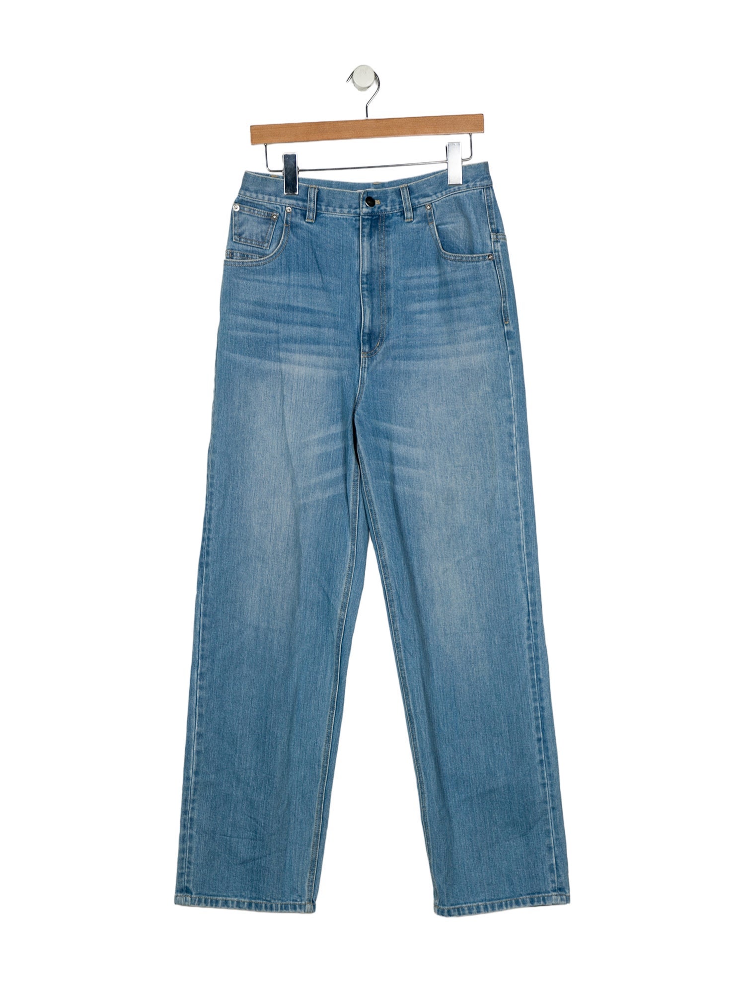 Tibi High-Rise Wide Leg Jeans