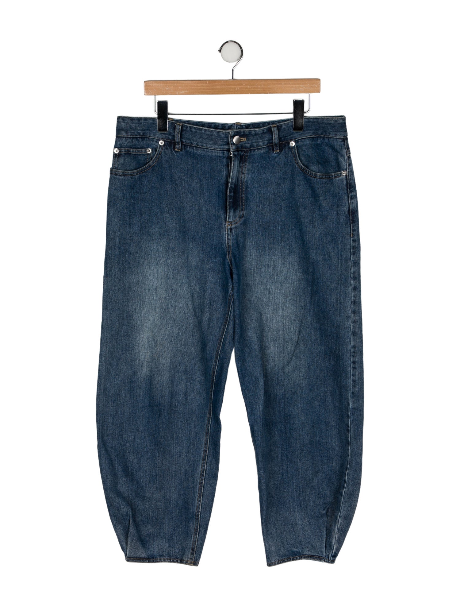 Tibi High-Rise Straight Leg Jeans