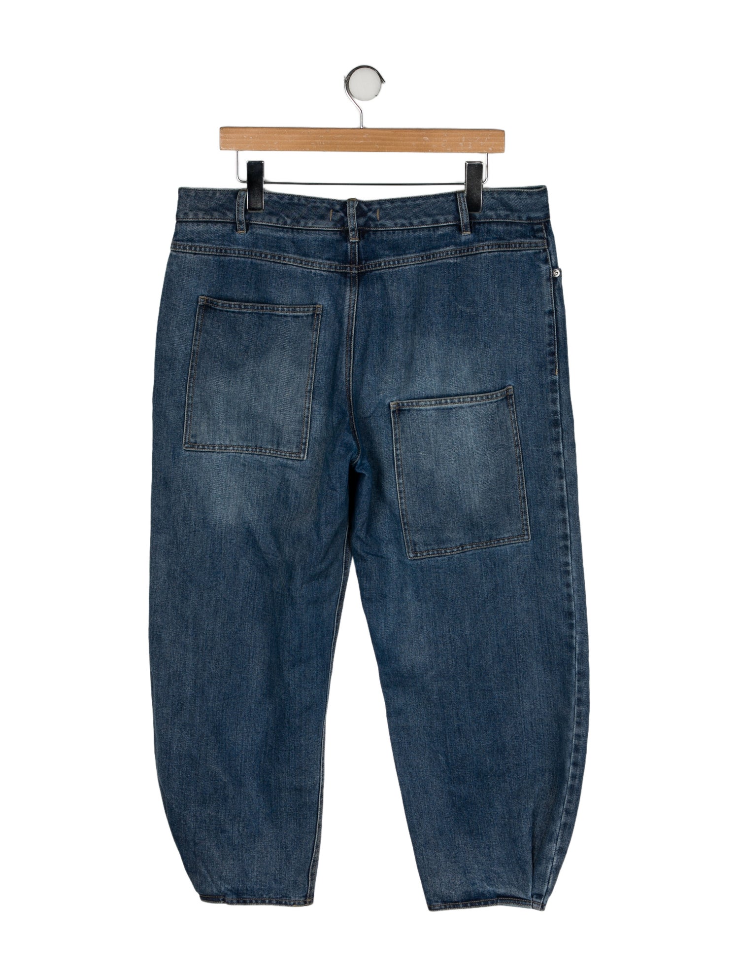 Tibi High-Rise Straight Leg Jeans