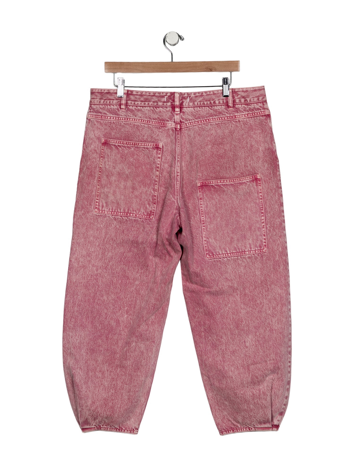 Tibi High-Rise Straight Leg Jeans