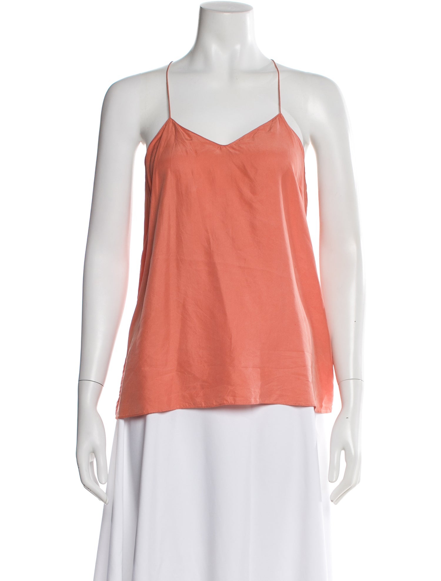 Tibi Silk V-Neck Top