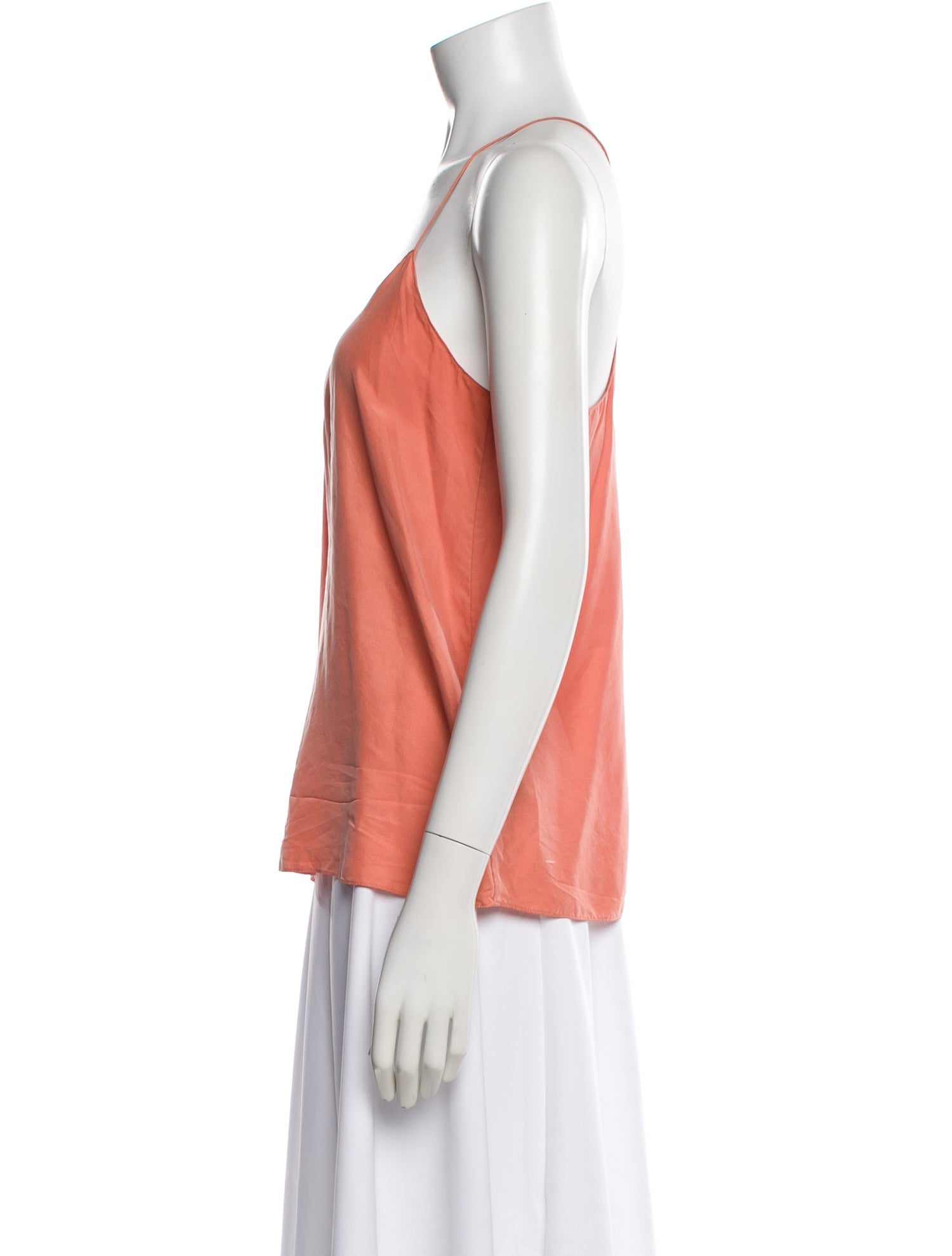 Tibi Silk V-Neck Top
