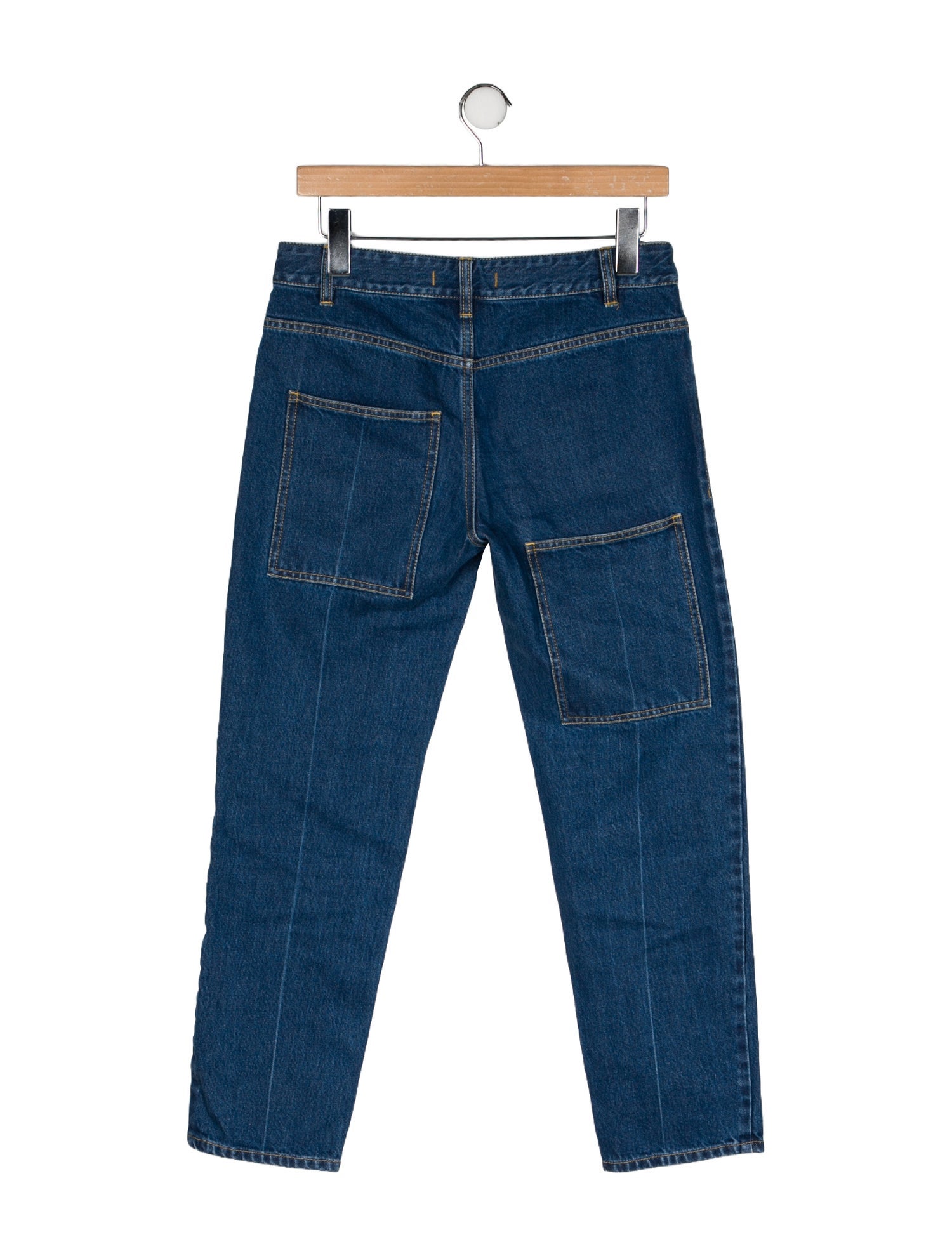 Tibi Mid-Rise Straight Leg Jeans