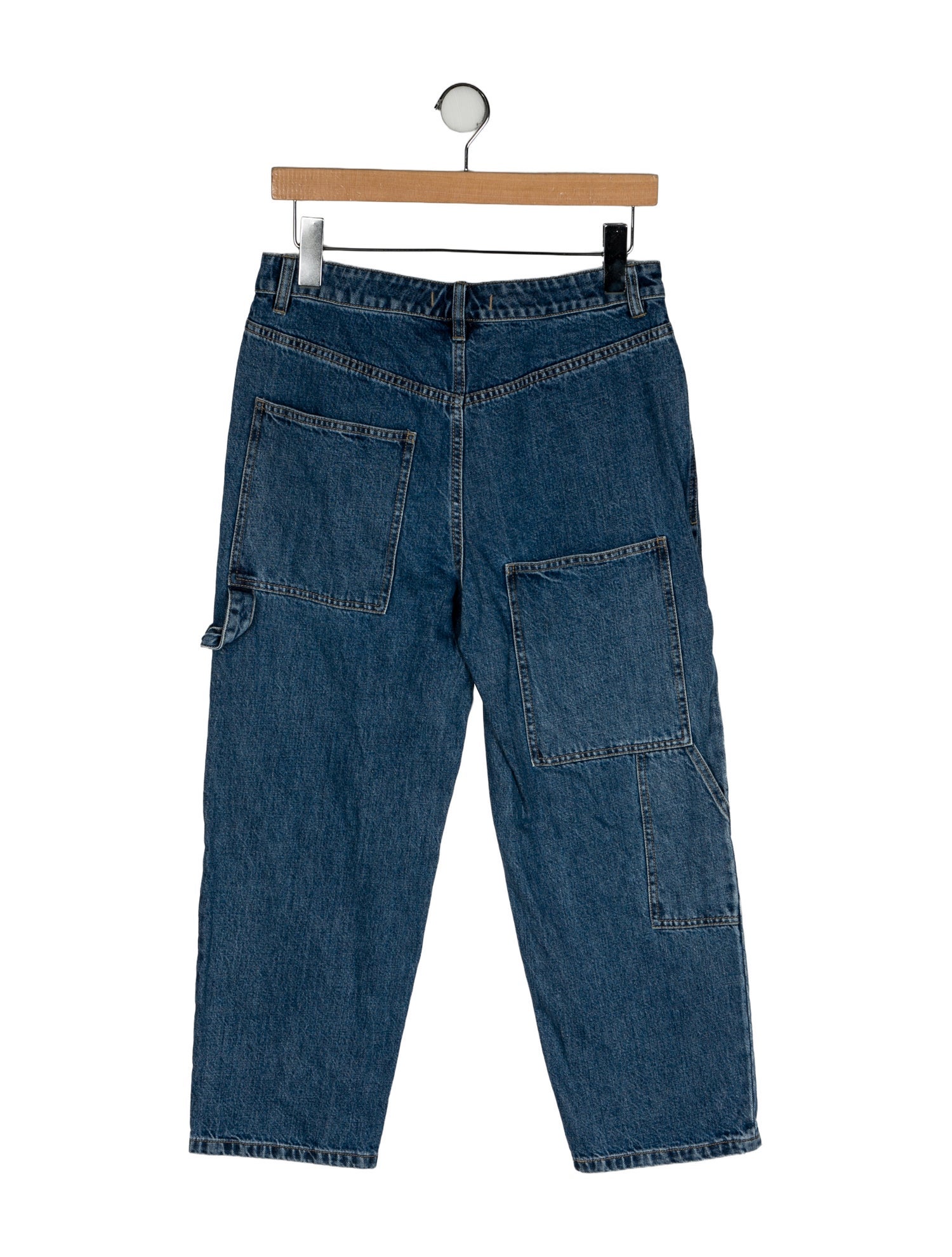 Tibi Mid-Rise Straight Leg Jeans