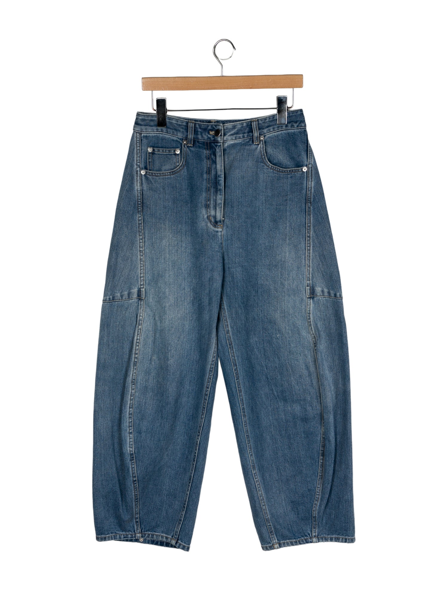 Tibi High-Rise Wide Leg Jeans