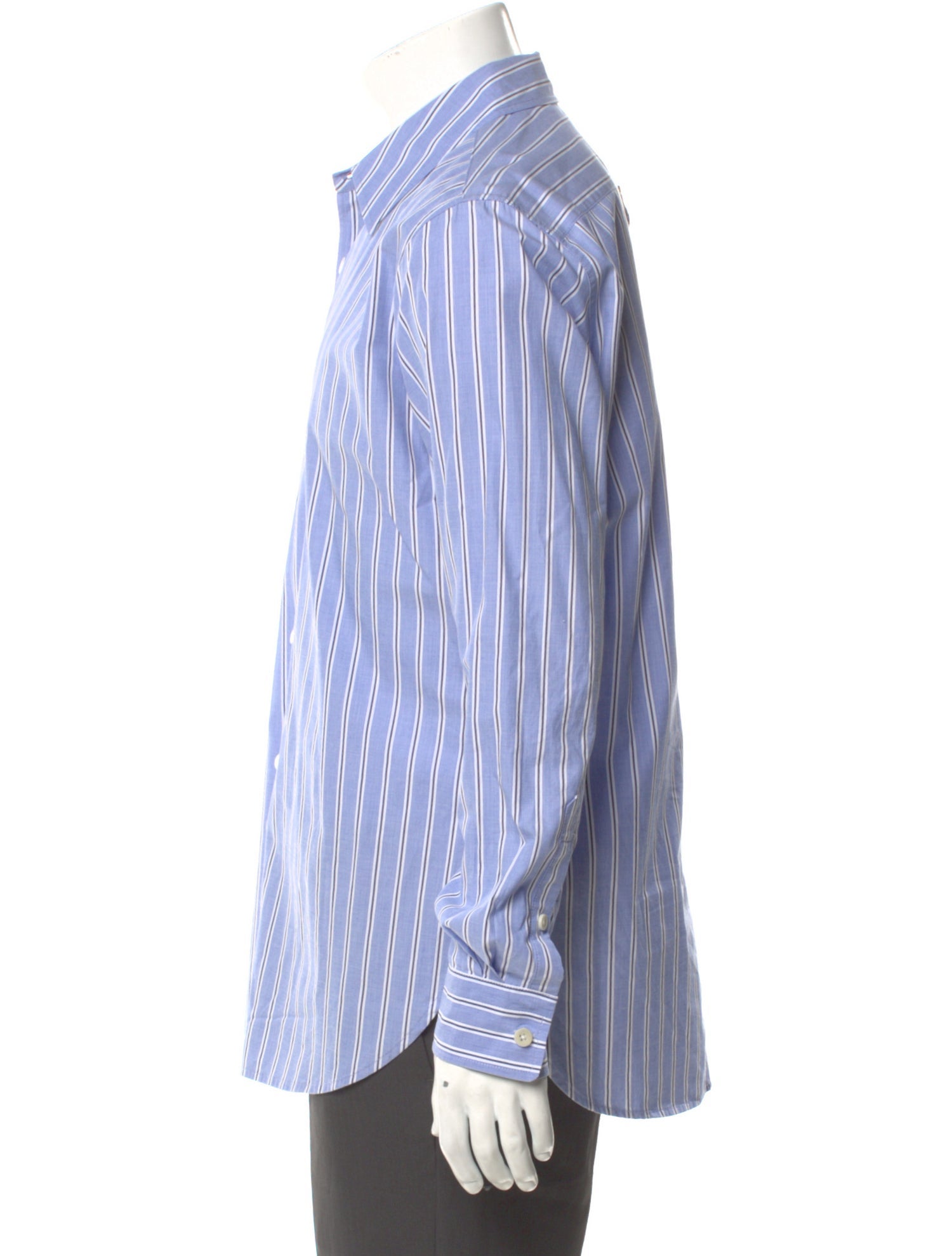 Tibi Striped Long Sleeve Shirt