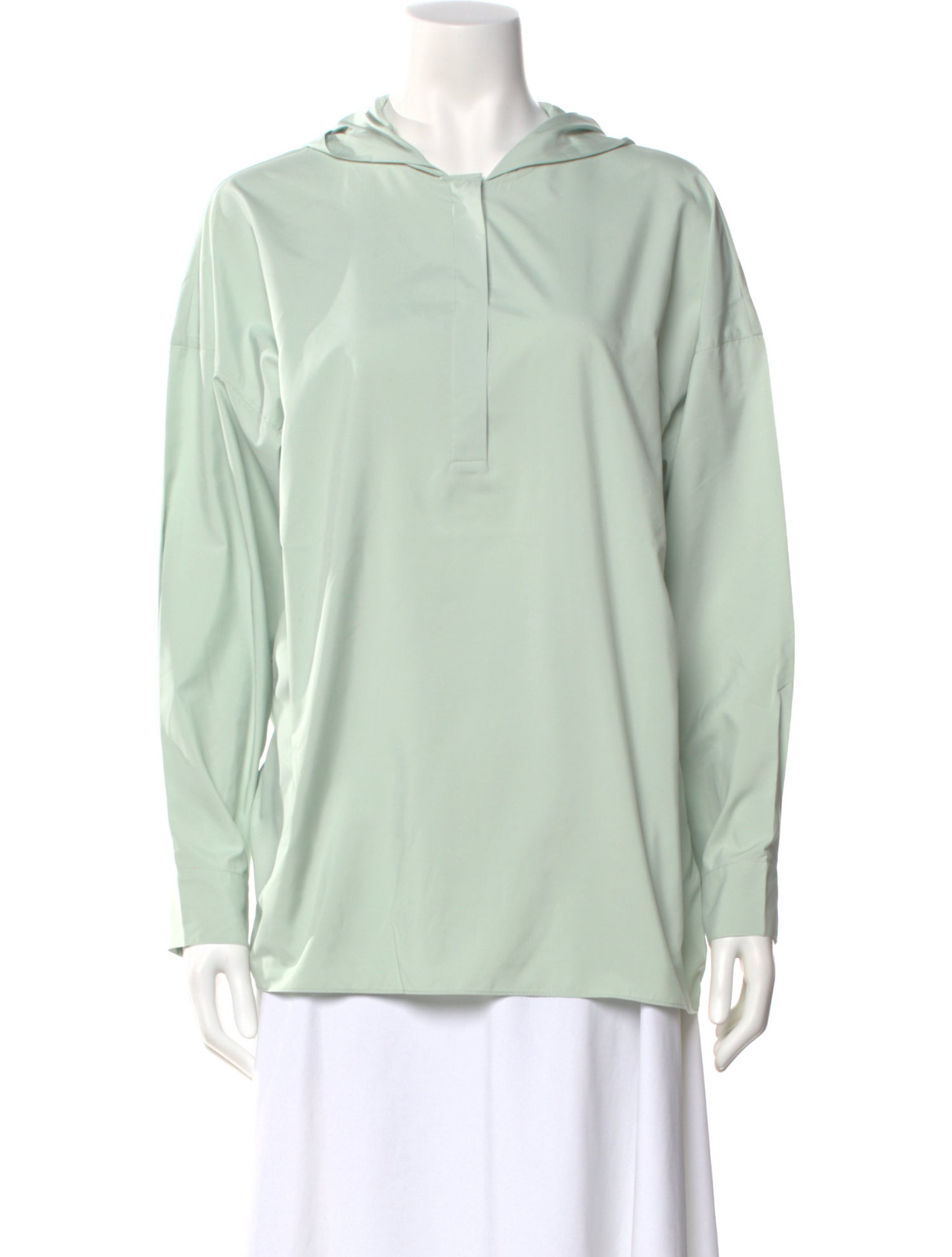 Tibi Long Sleeve Hoodie