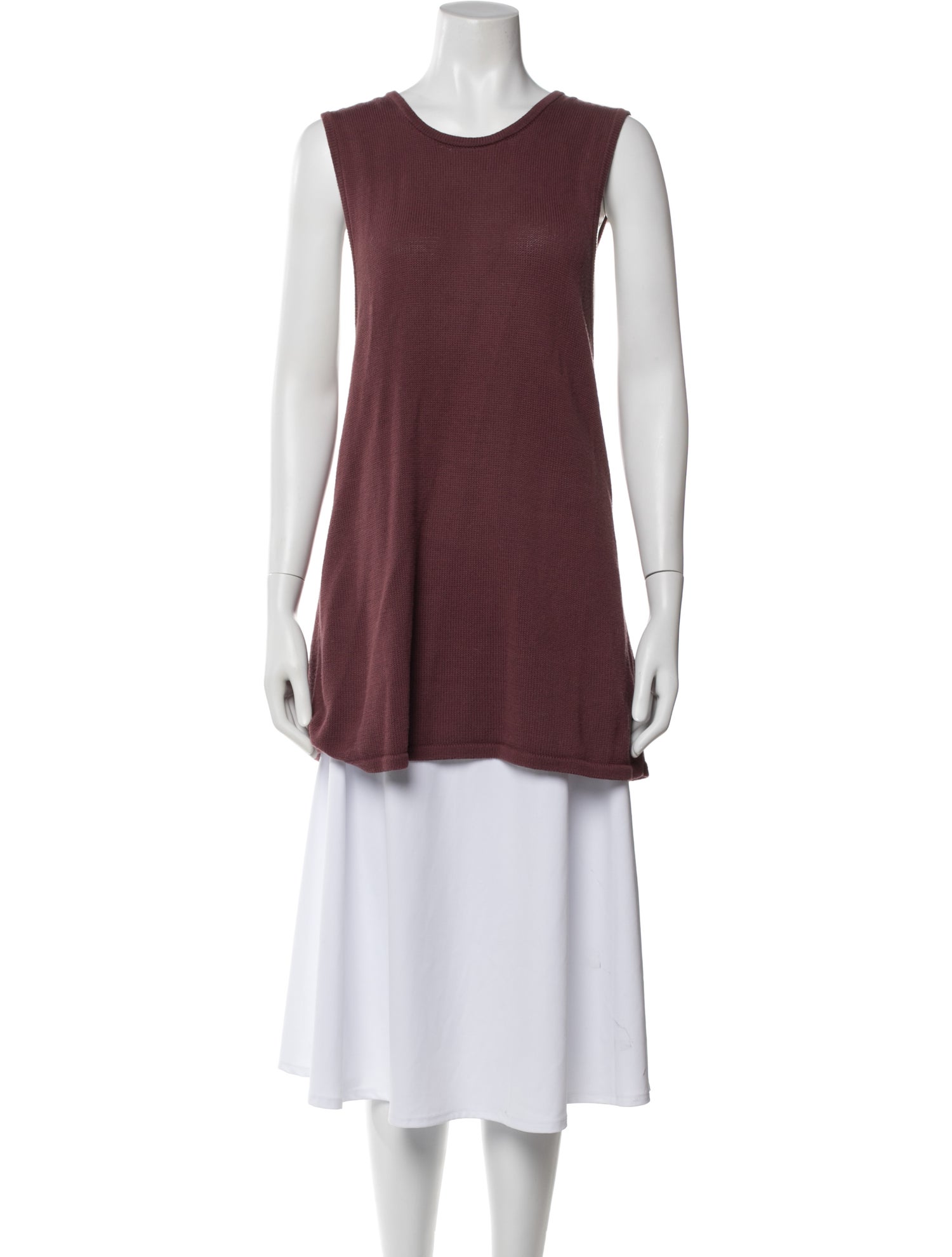 Tibi Crew Neck Sleeveless Tunic