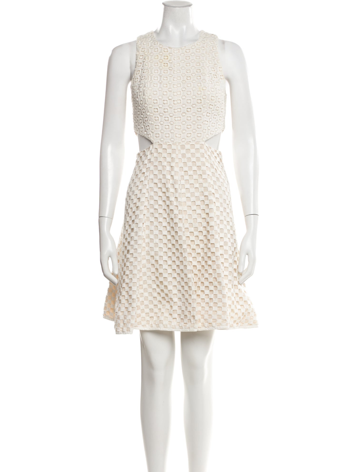 Tibi Crew Neck Mini Dress