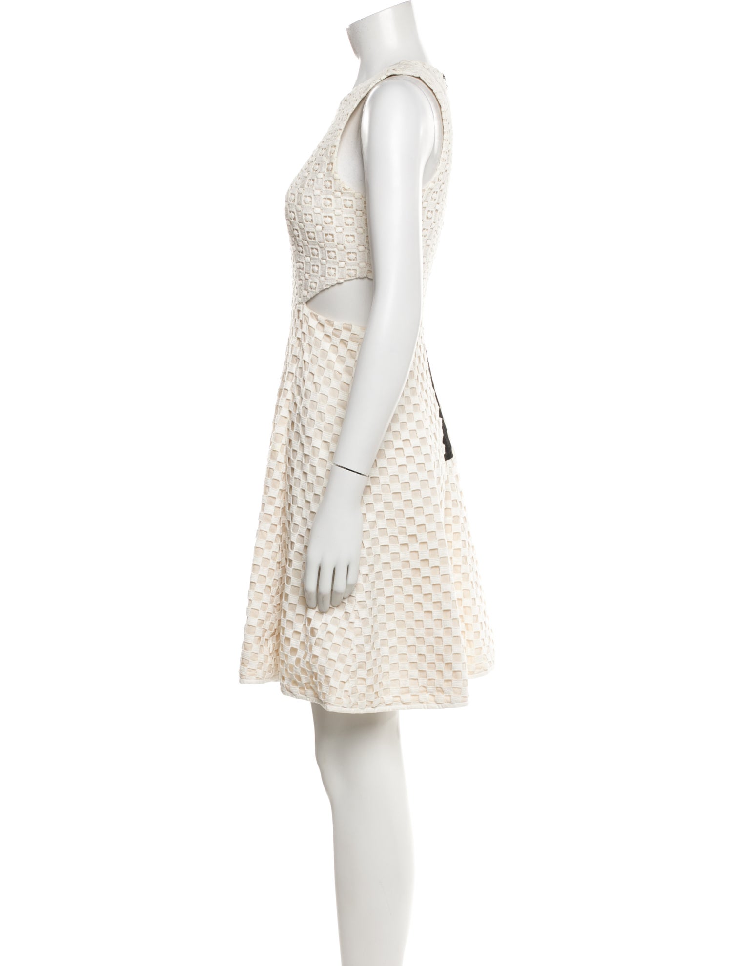 Tibi Crew Neck Mini Dress