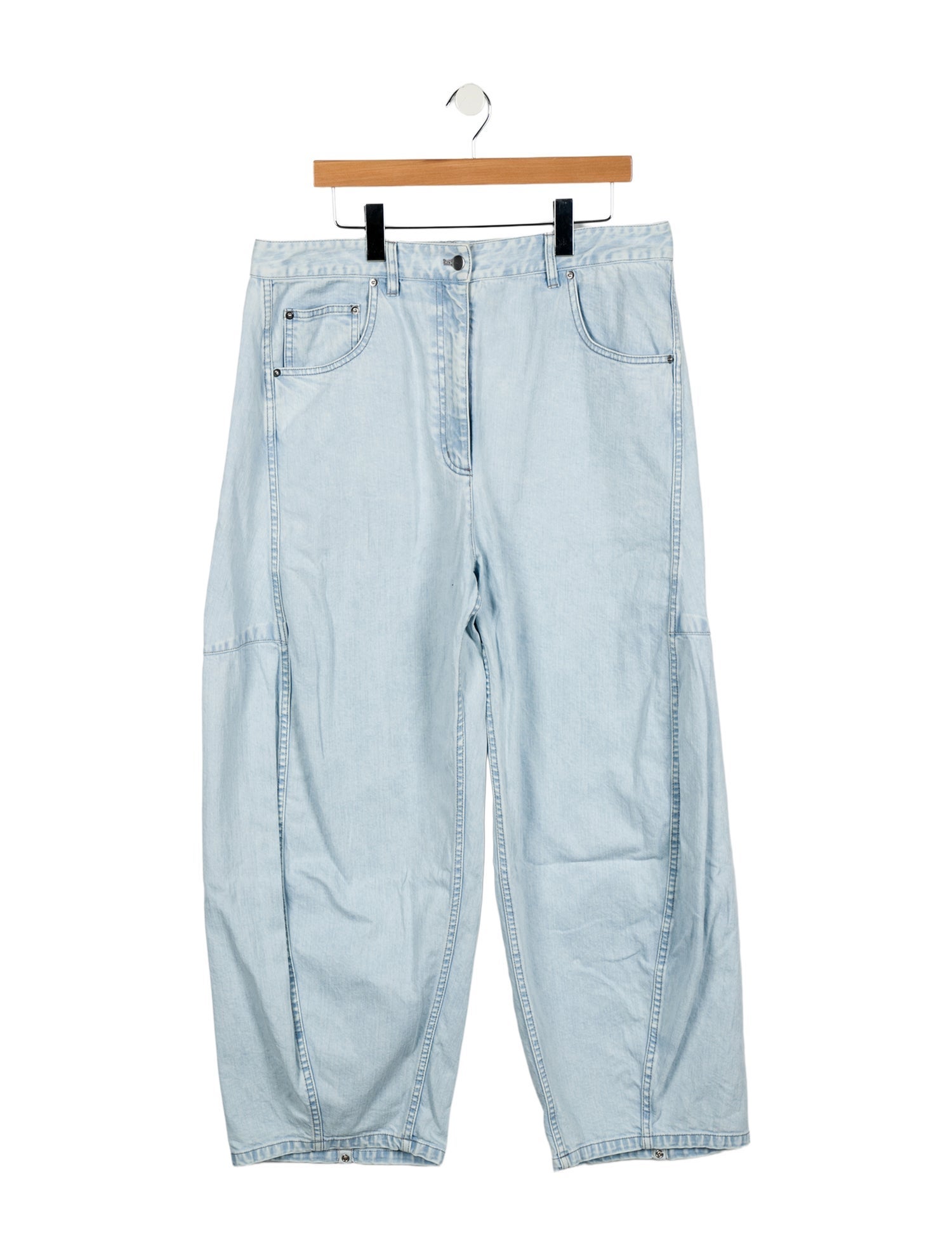 Tibi High-Rise Wide Leg Jeans