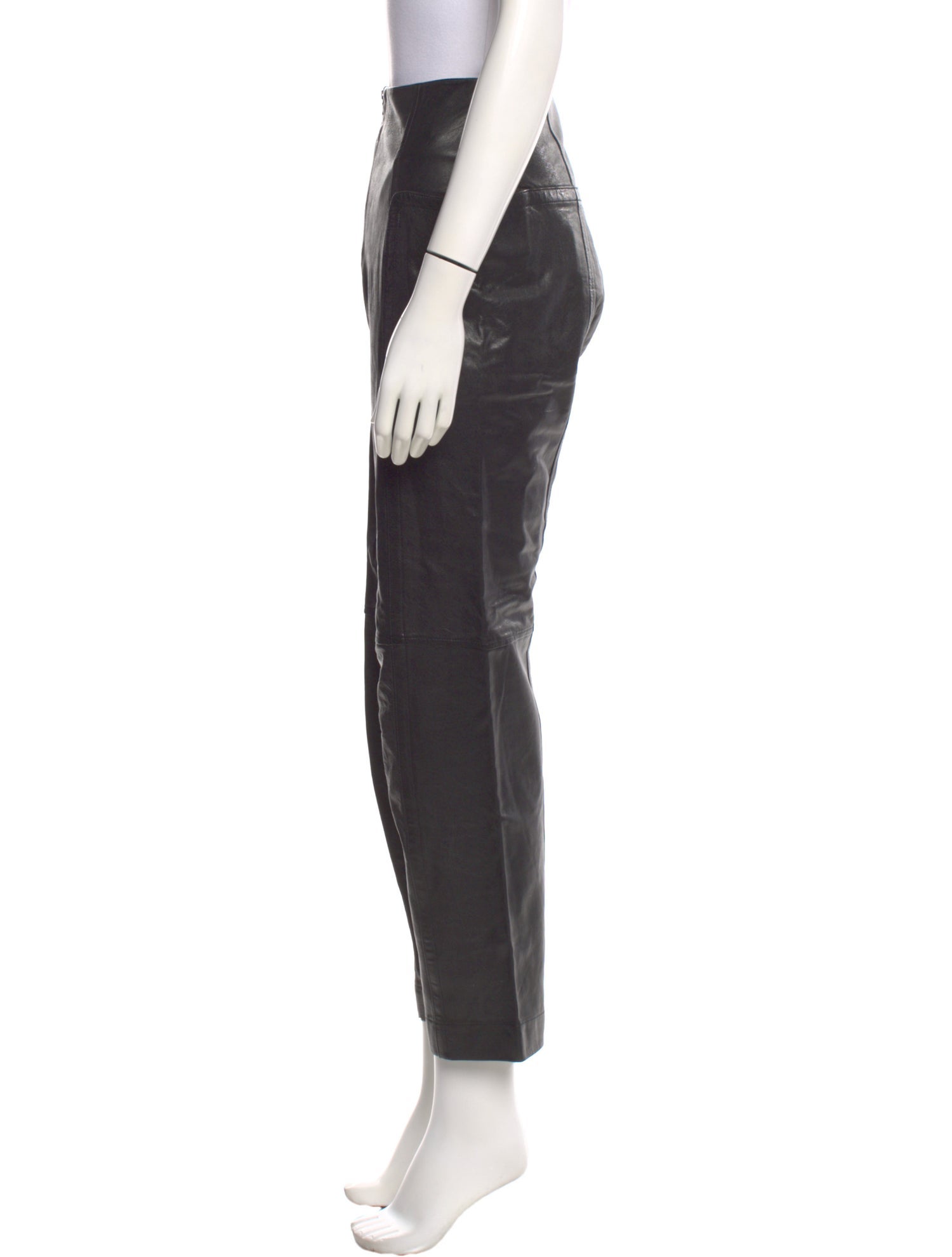 Tibi Eel Skin Straight Leg Pants