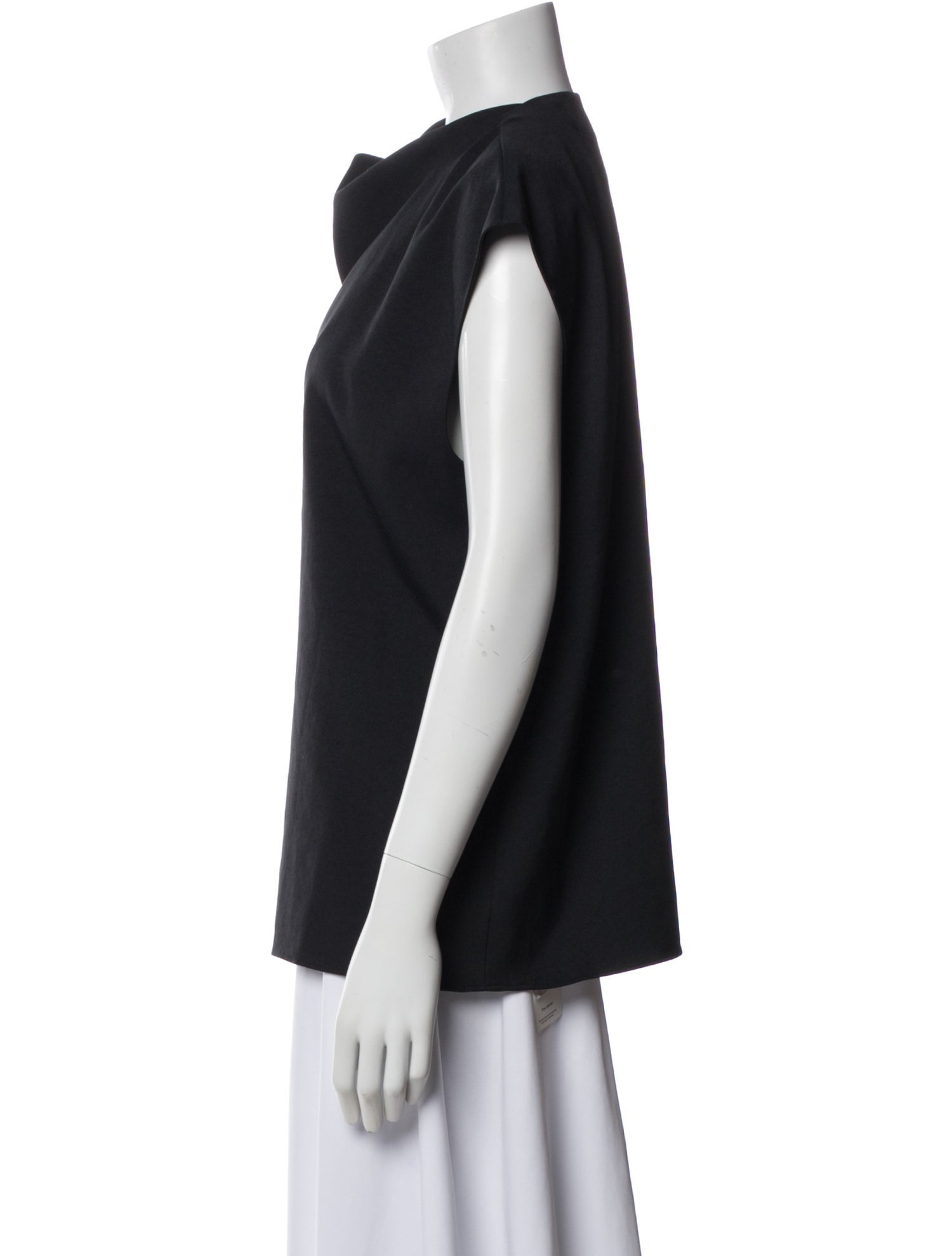 Tibi Cowl Neck Sleeveless Top