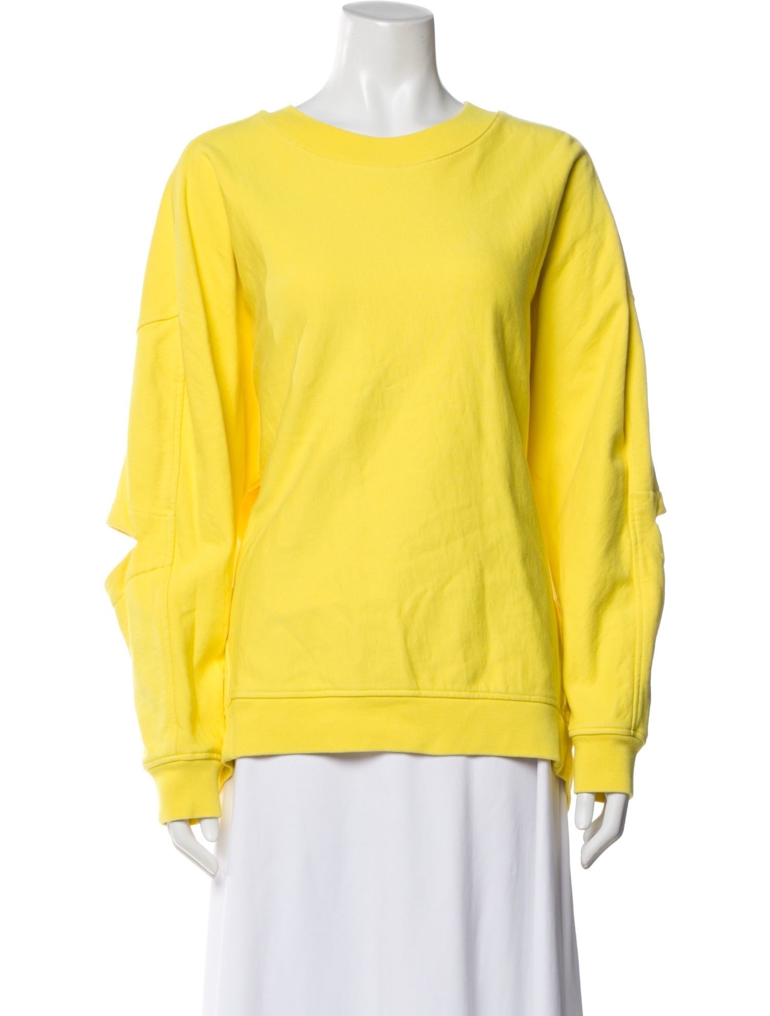 Tibi Crew Neck Long Sleeve Sweatshirt