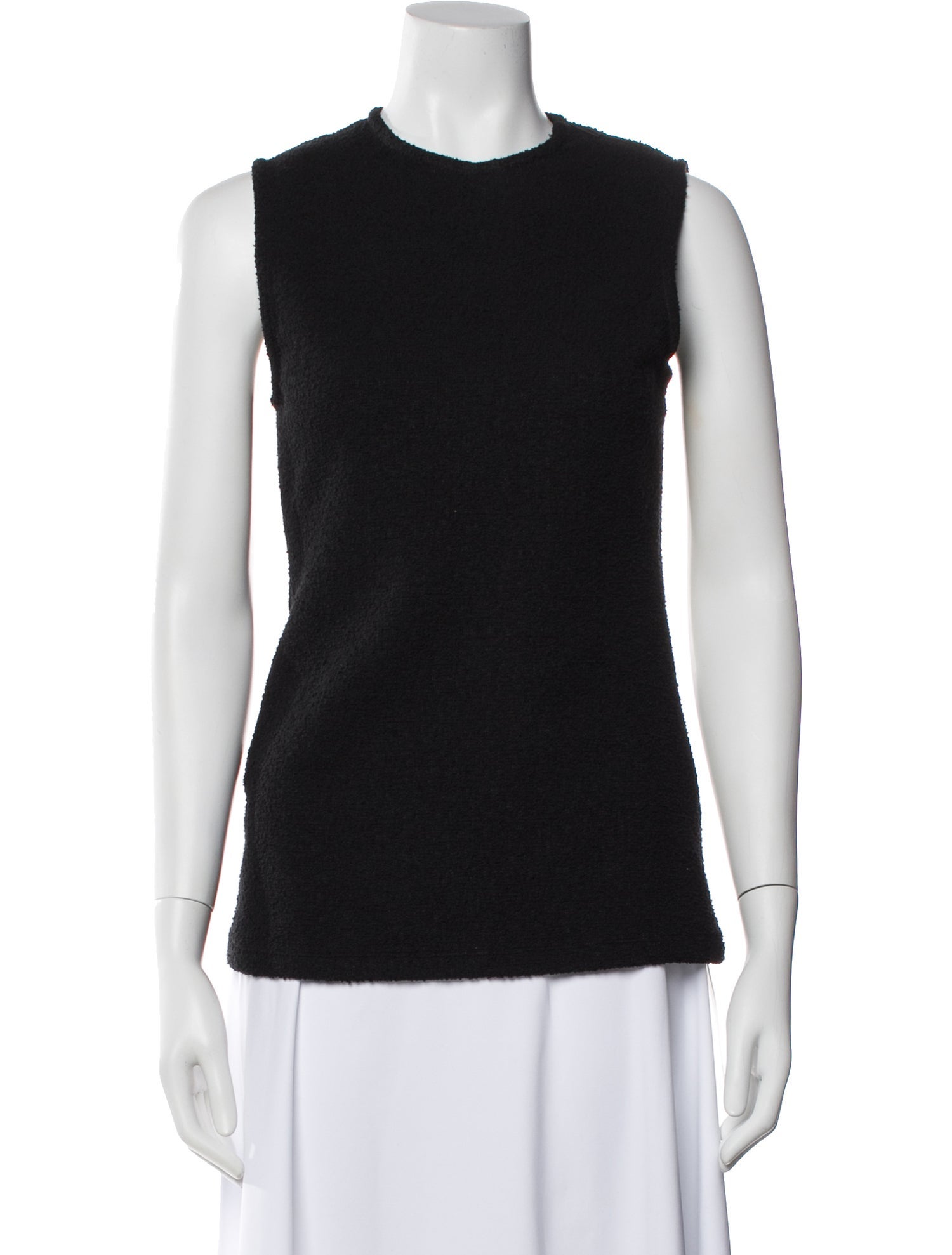 Tibi Crew Neck Sleeveless Top