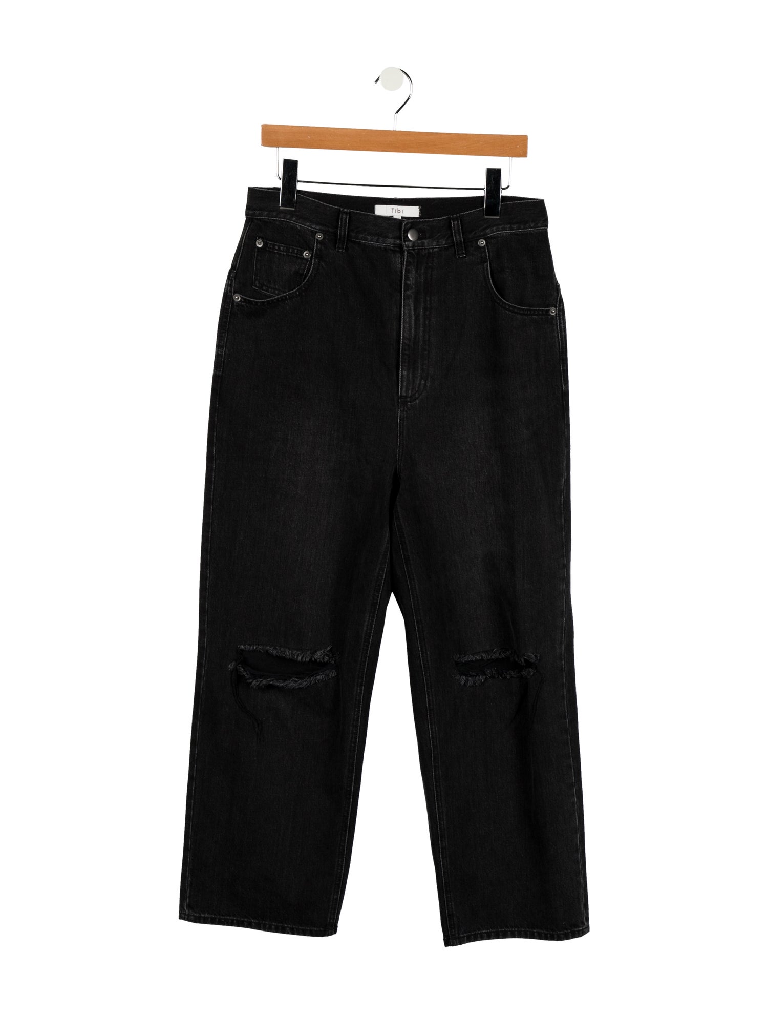 Tibi High-Rise Wide Leg Jeans