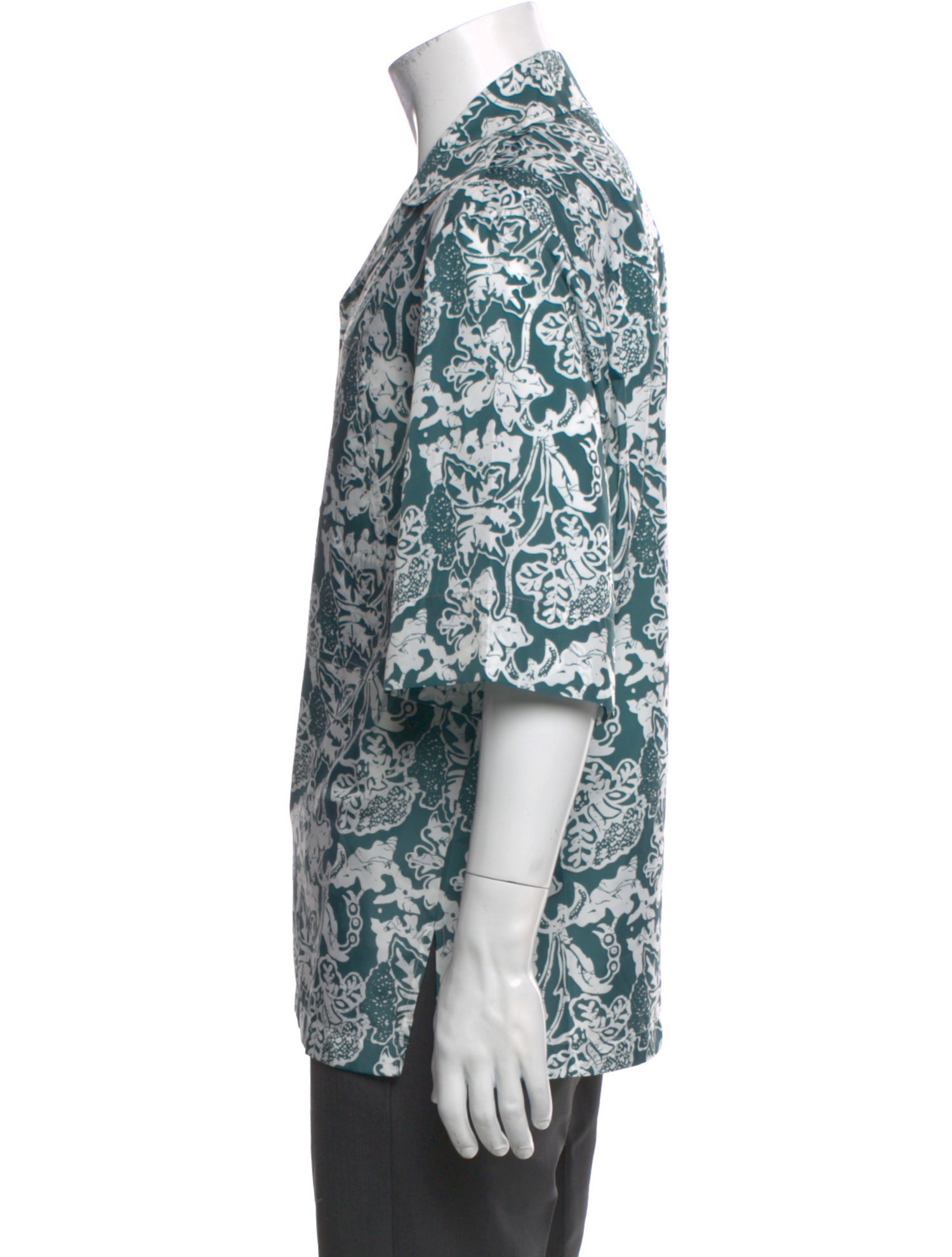 Tibi Printed Short Sleeve Shirt w/ Tags