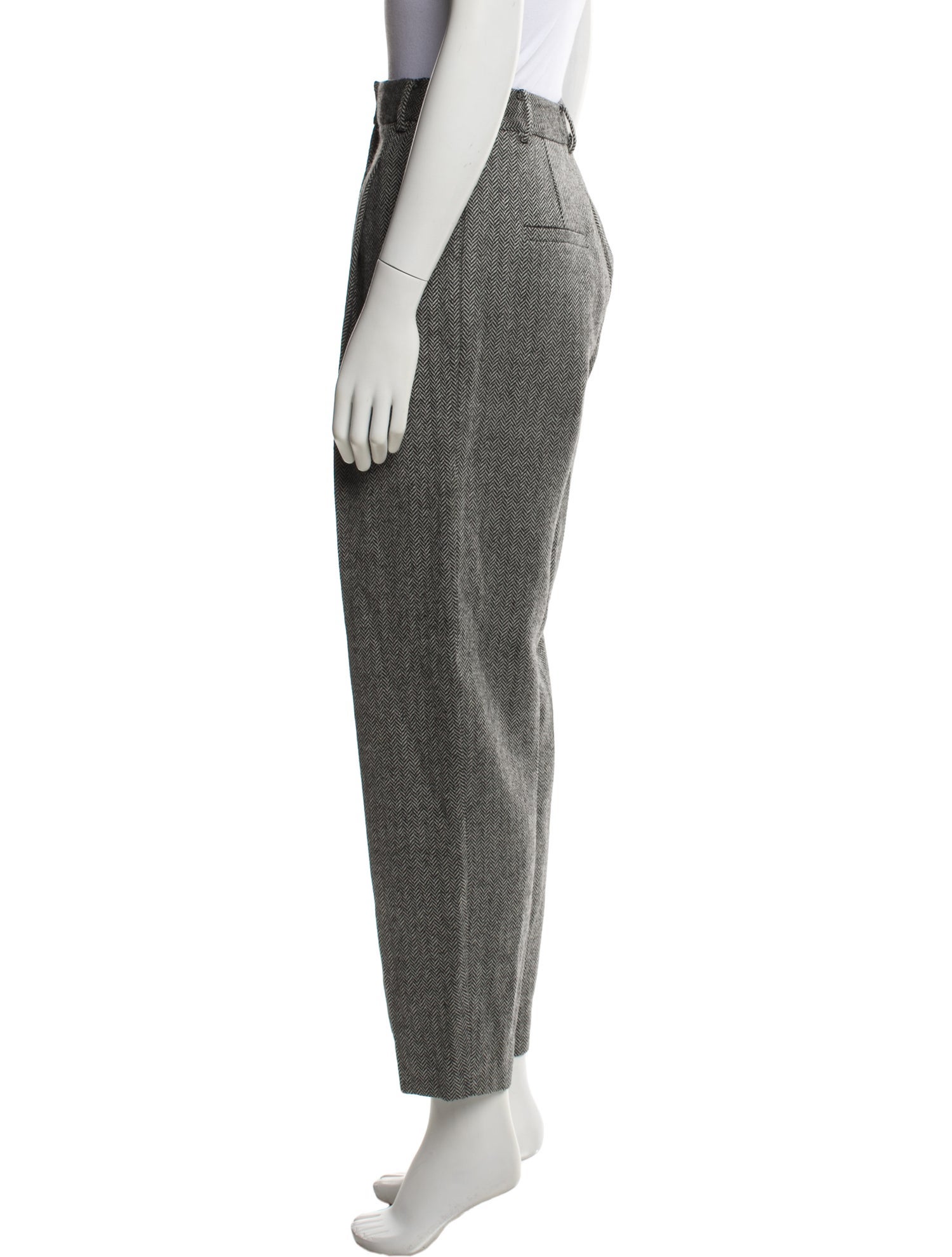 Tibi Virgin Wool Straight Leg Pants