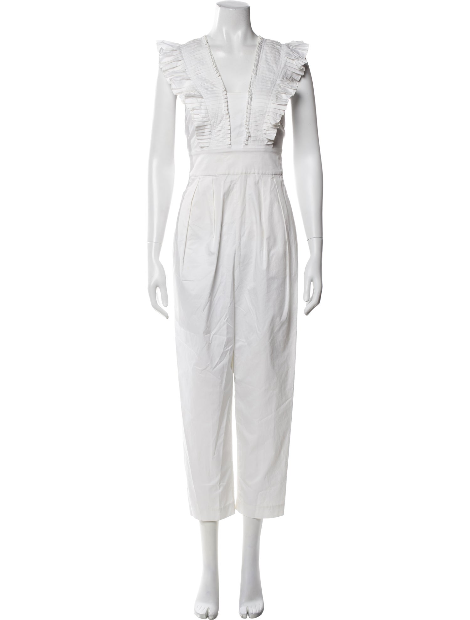 Tibi Plunge Neckline Jumpsuit