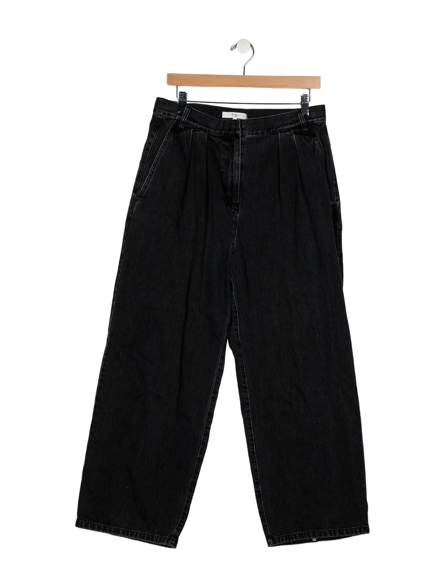 Tibi High-Rise Wide Leg Jeans