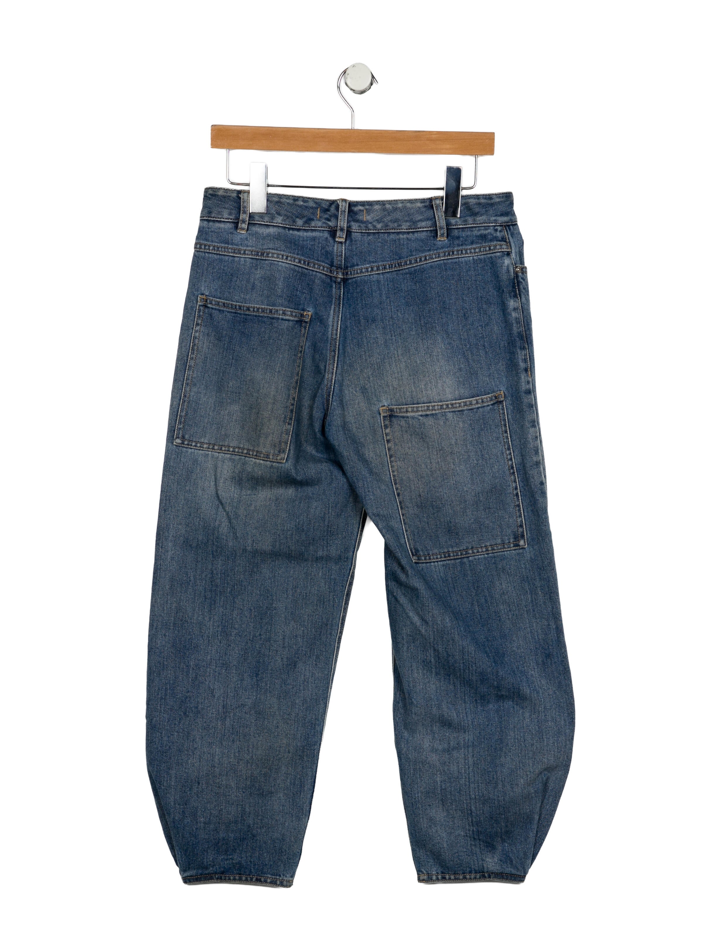 Tibi Mid-Rise Straight Leg Jeans