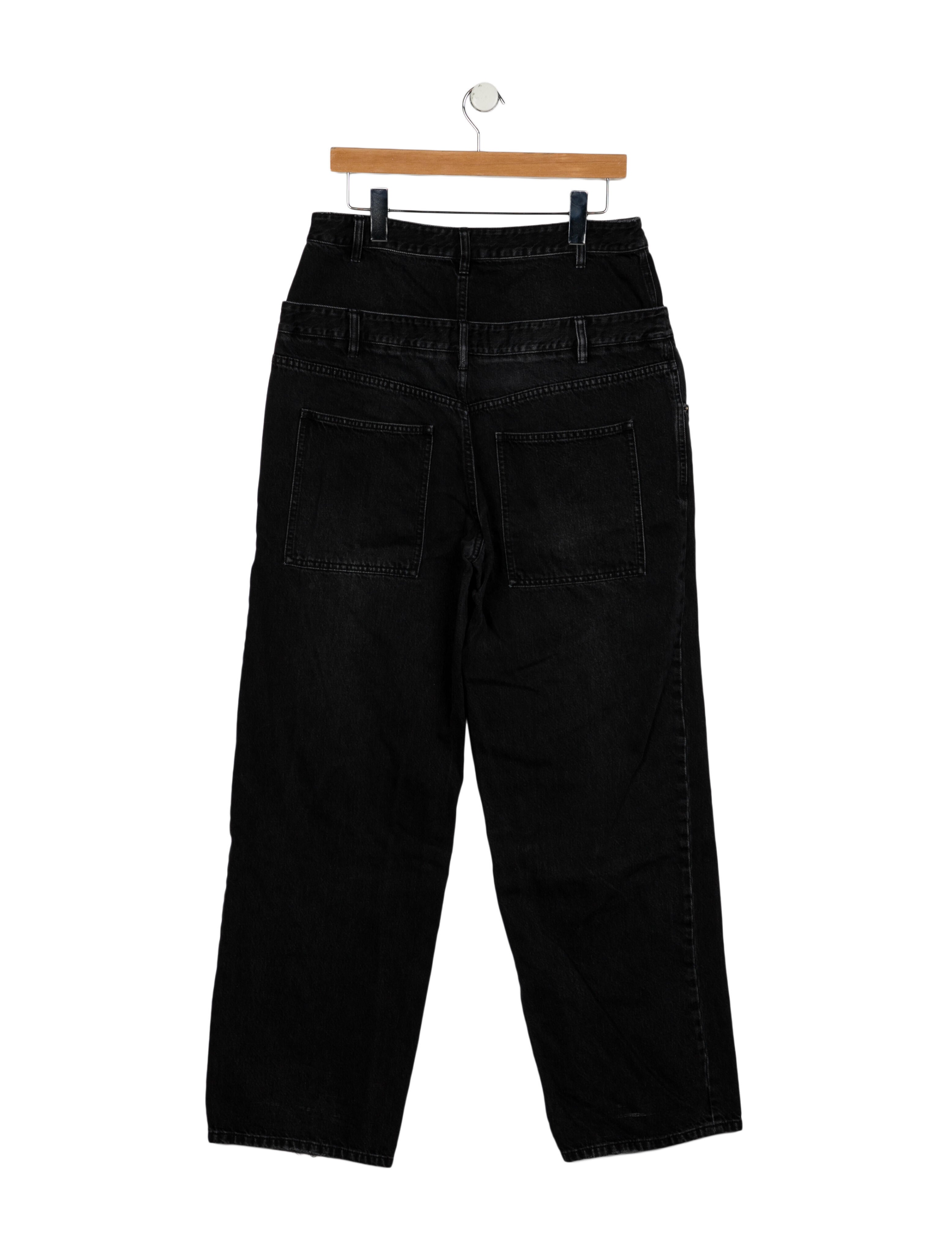 Tibi High-Rise Wide Leg Jeans
