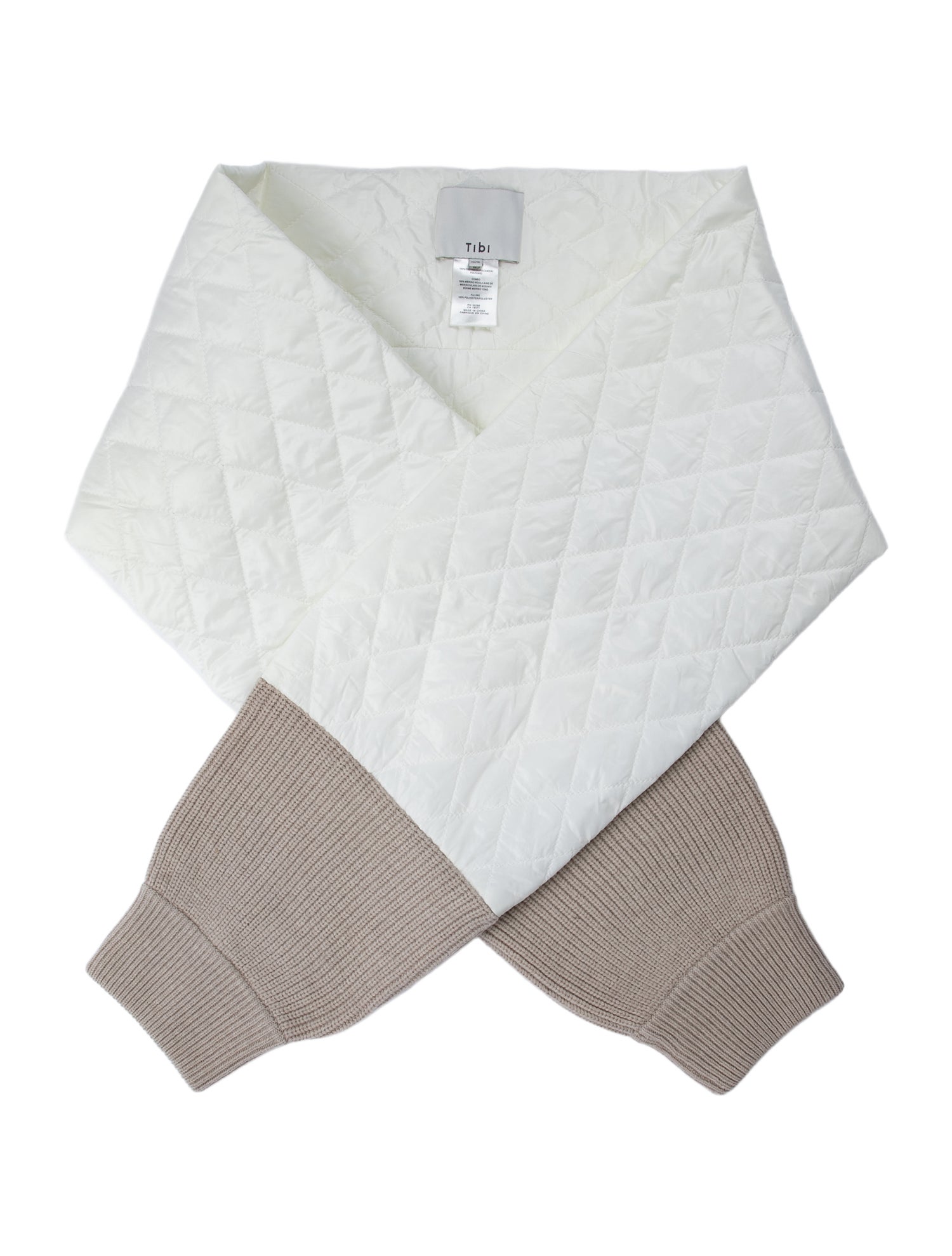Tibi Quilted Winter Scarf