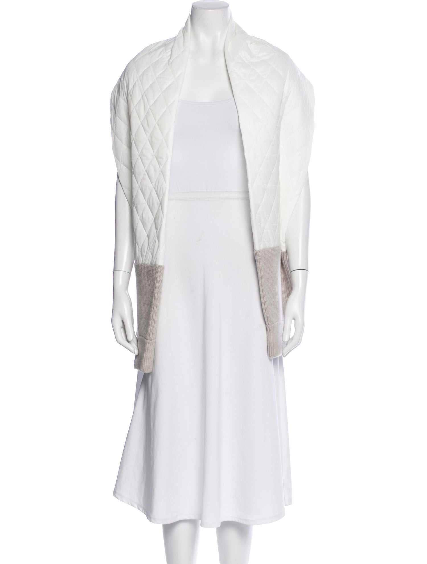 Tibi Quilted Winter Scarf