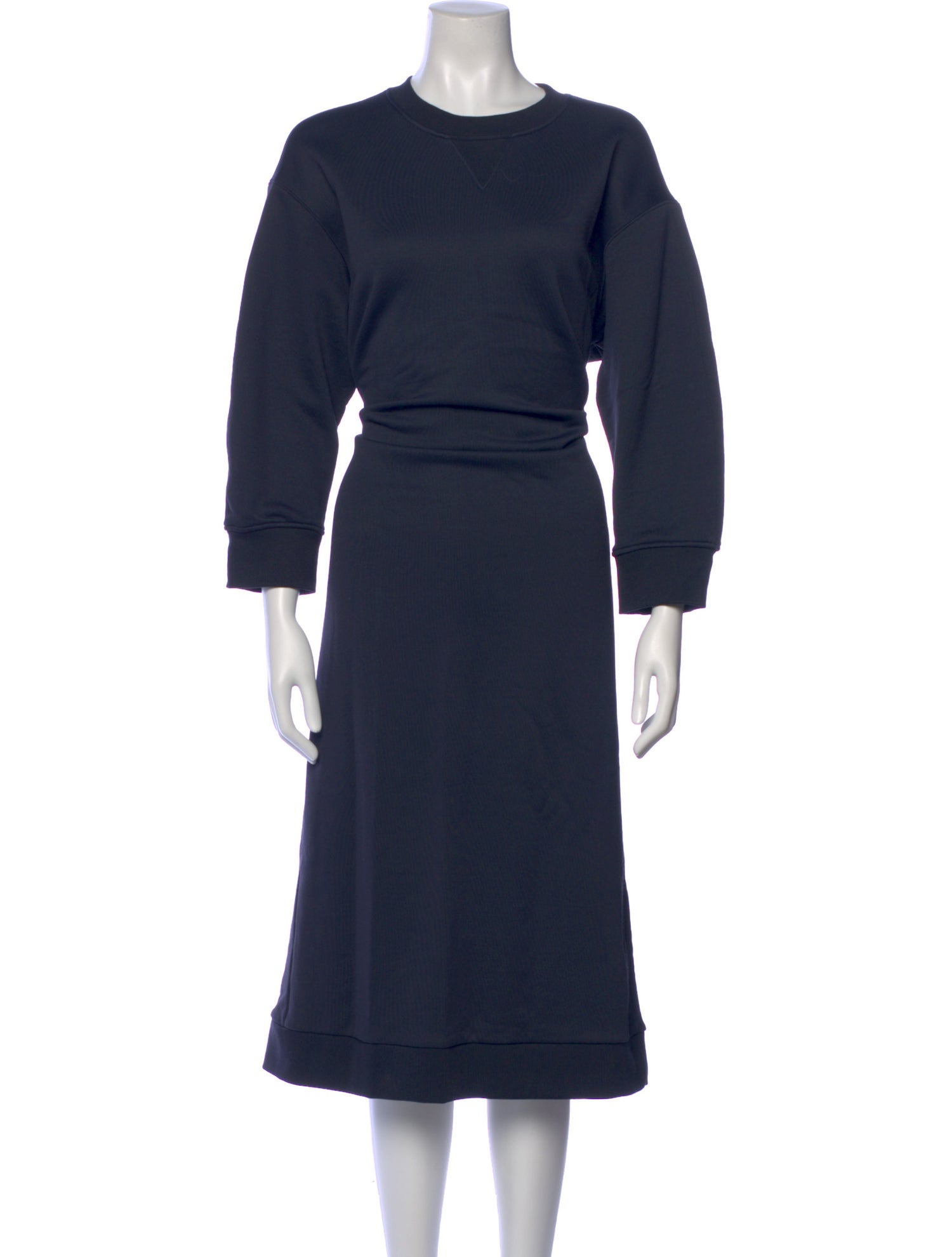 Tibi Crew Neck Midi Length Dress