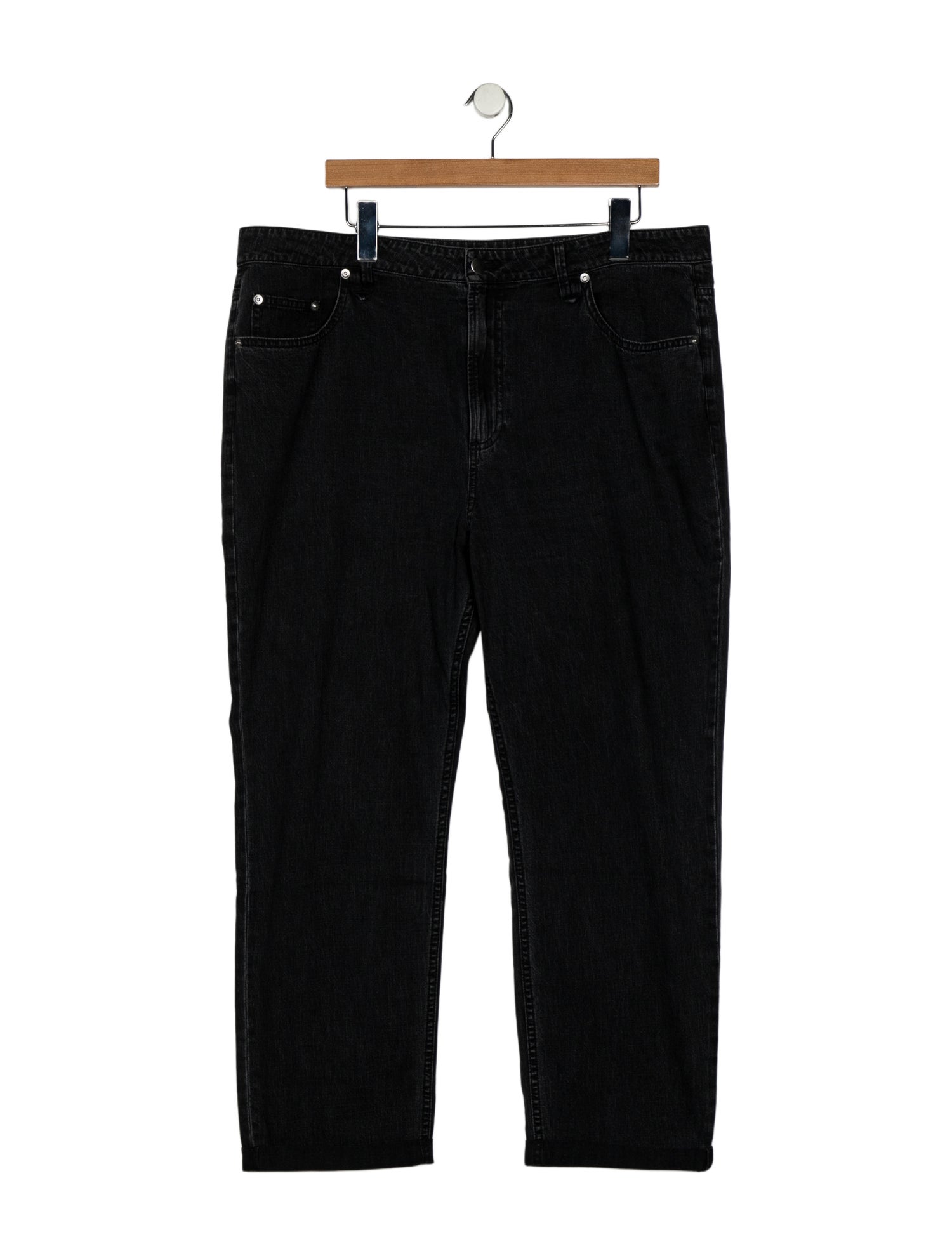 Tibi High-Rise Straight Leg Jeans