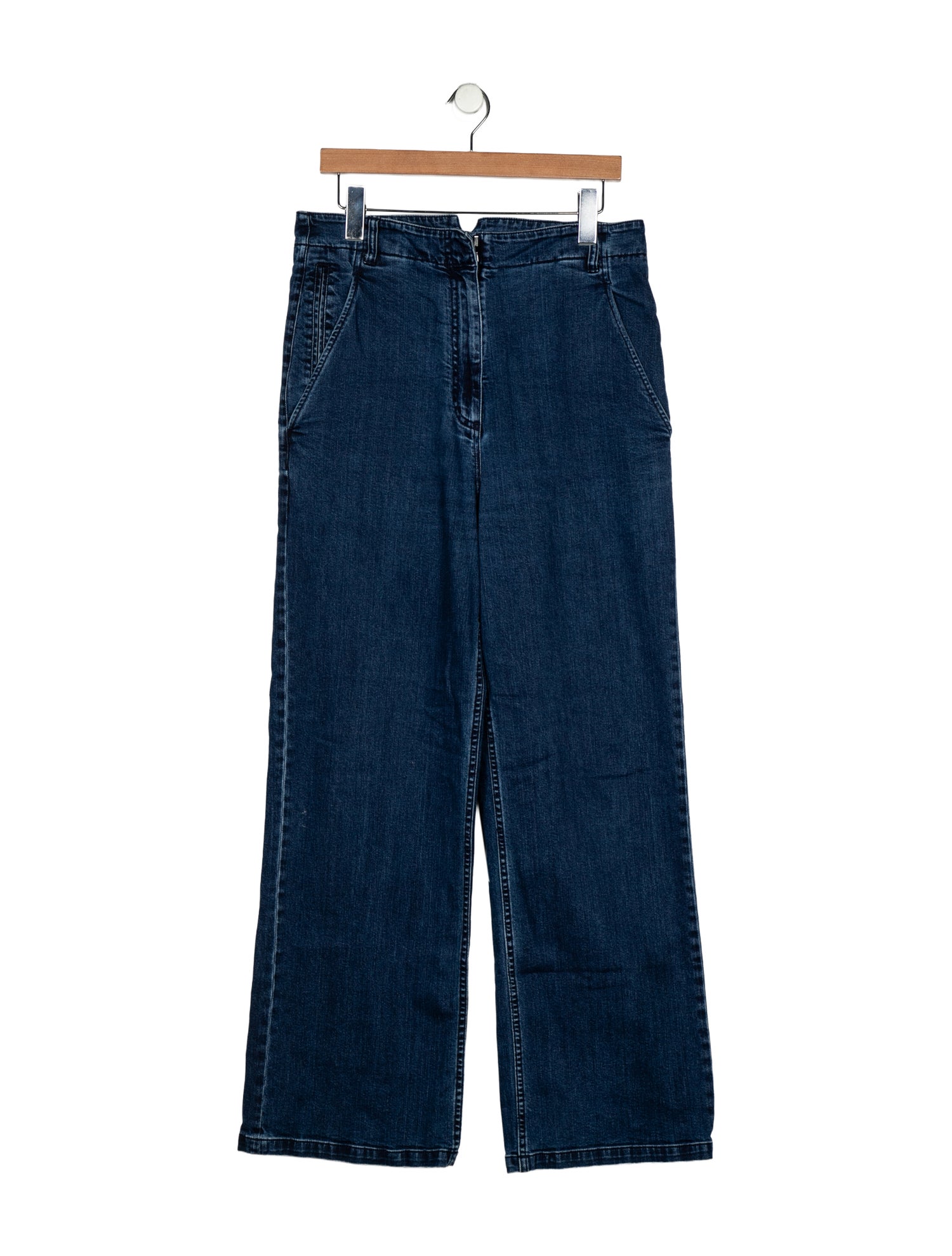 Tibi High-Rise Wide Leg Jeans