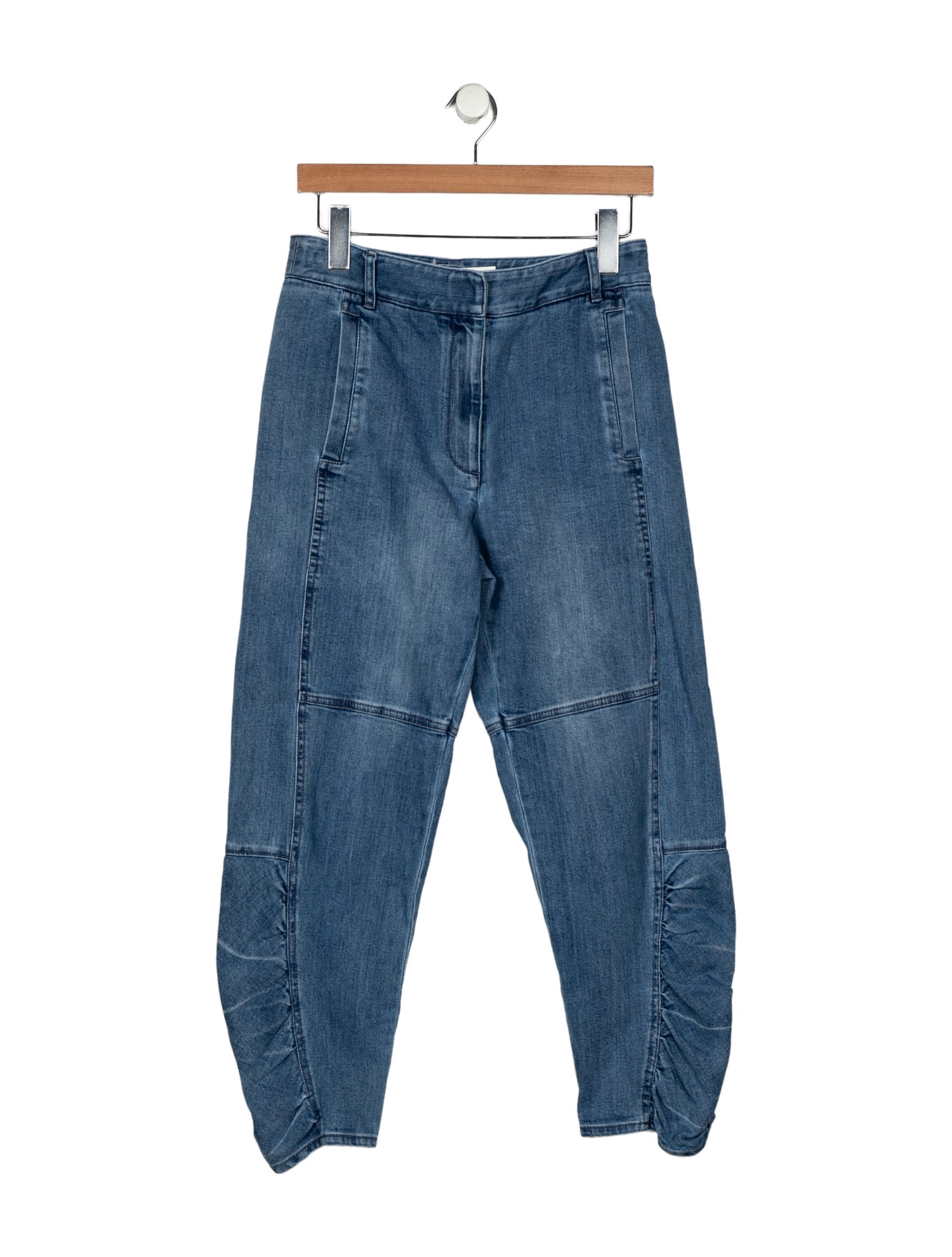 Tibi Mid-Rise Straight Leg Jeans