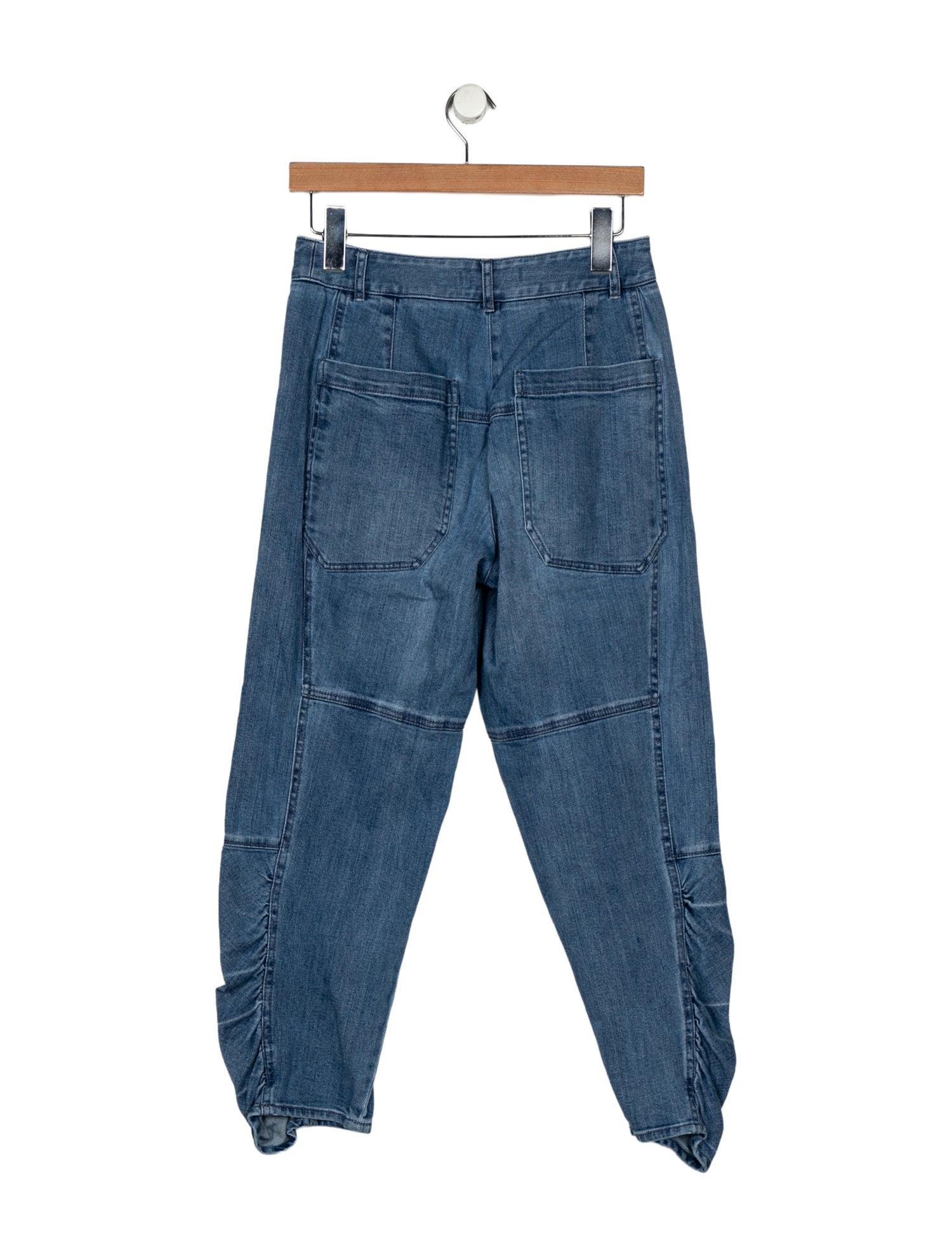 Tibi Mid-Rise Straight Leg Jeans