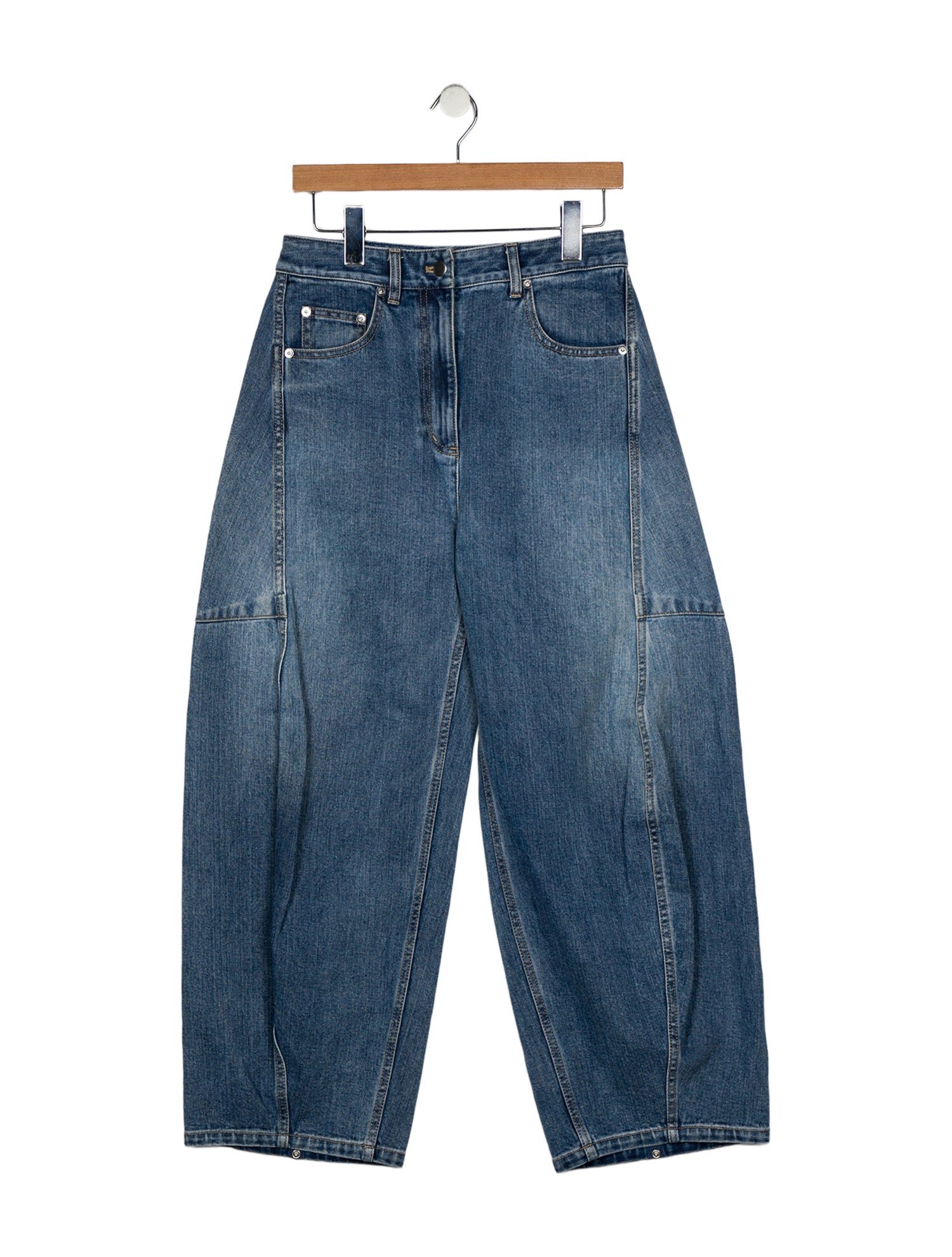 Tibi High-Rise Wide Leg Jeans