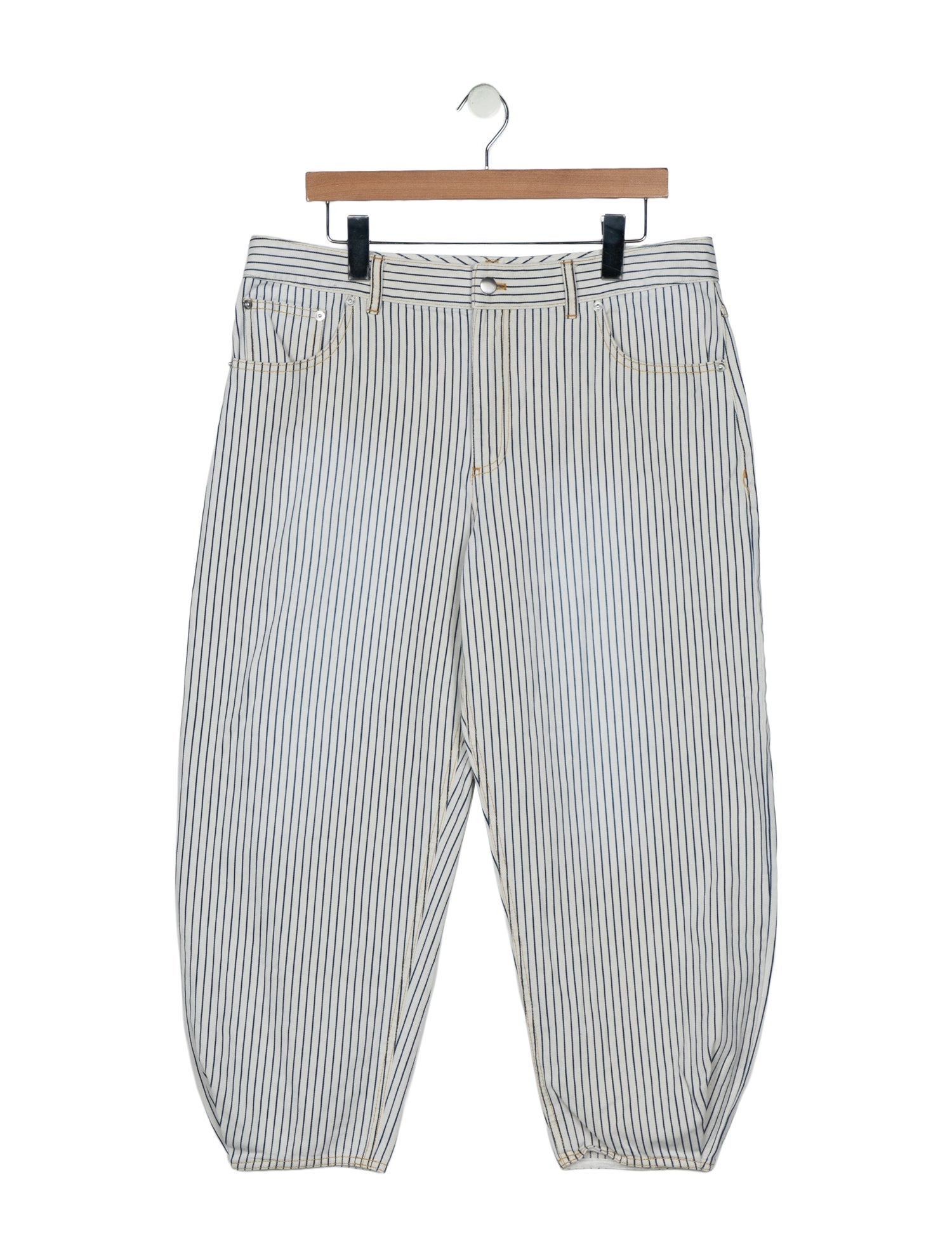 Tibi High-Rise Straight Leg Jeans