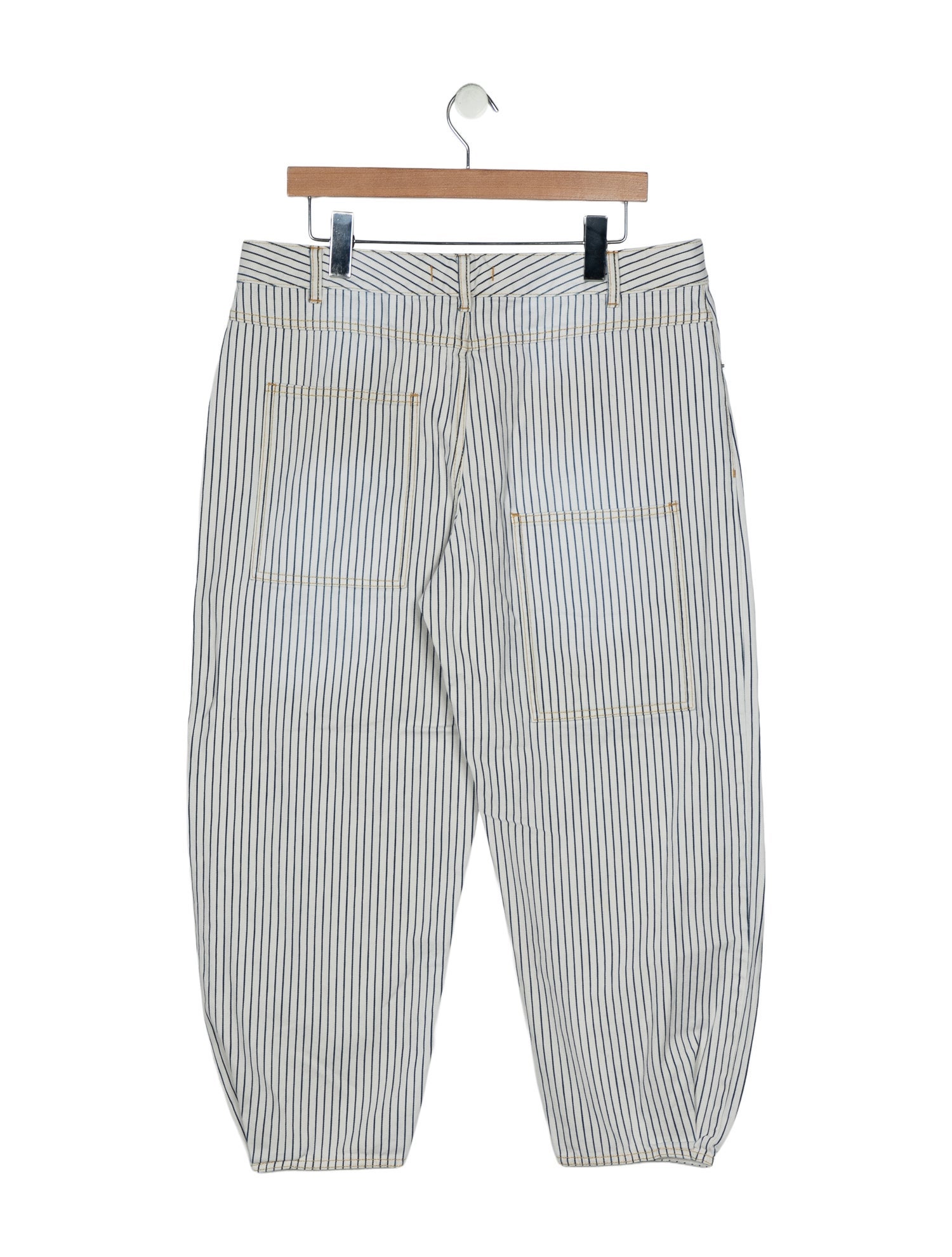 Tibi High-Rise Straight Leg Jeans