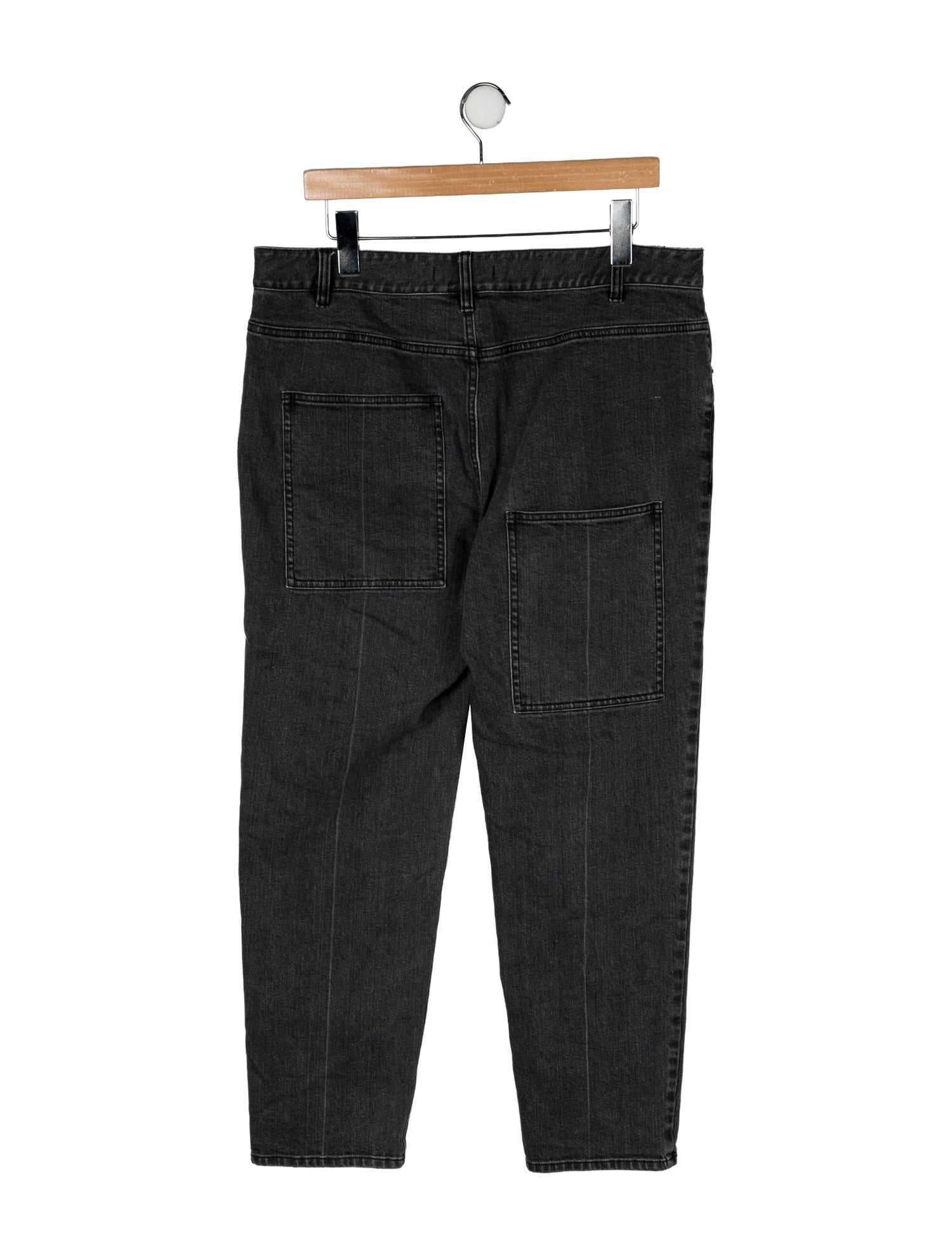 Tibi High-Rise Straight Leg Jeans