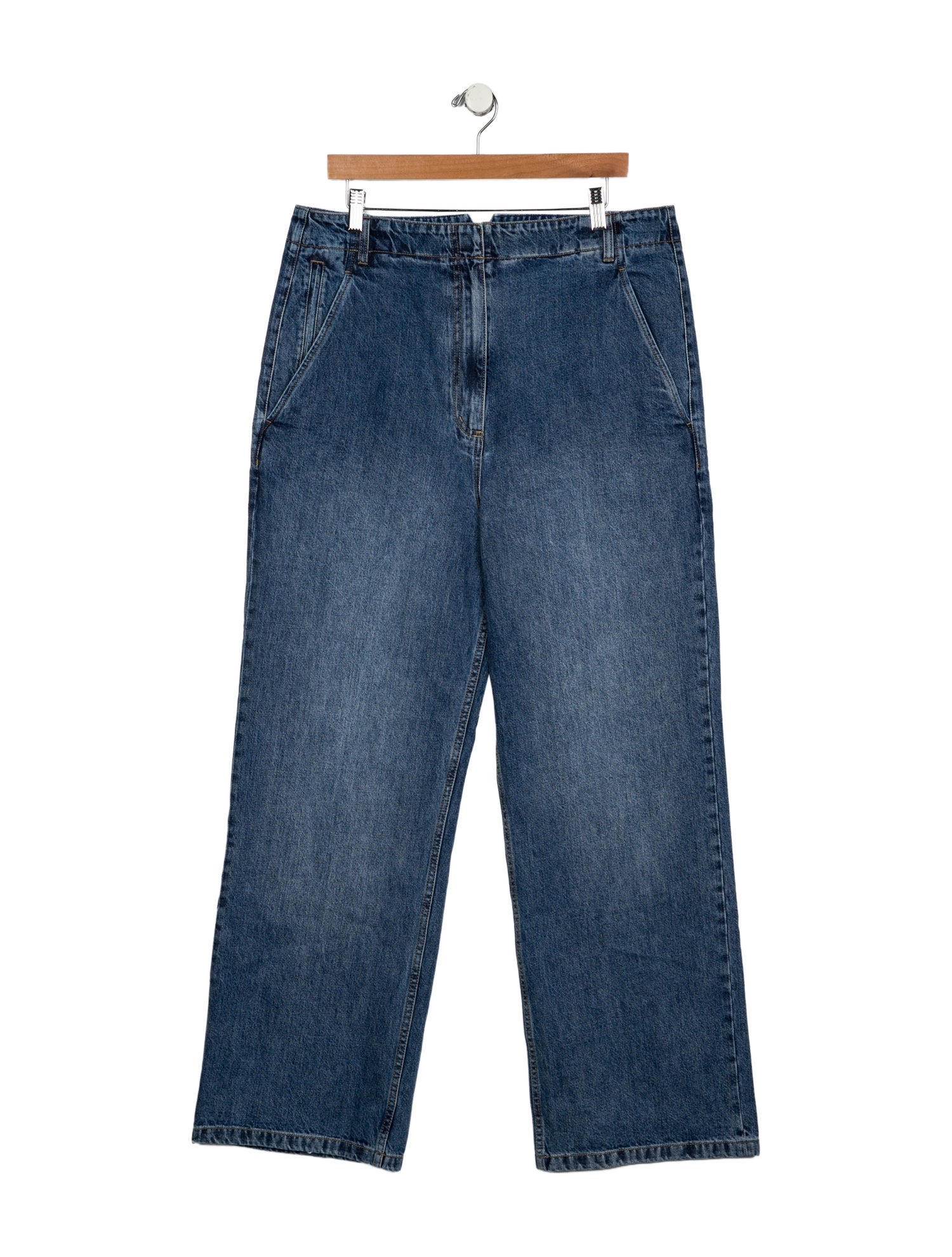 Tibi High-Rise Wide Leg Jeans