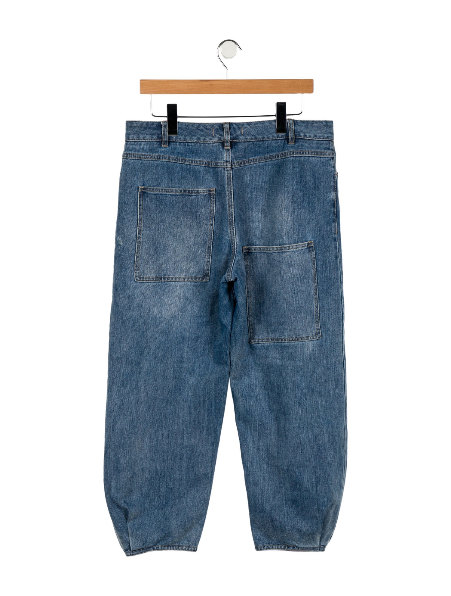 Tibi High-Rise Straight Leg Jeans