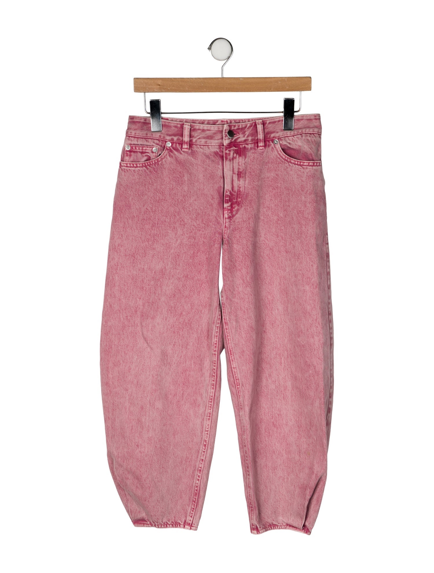 Tibi Mid-Rise Straight Leg Jeans