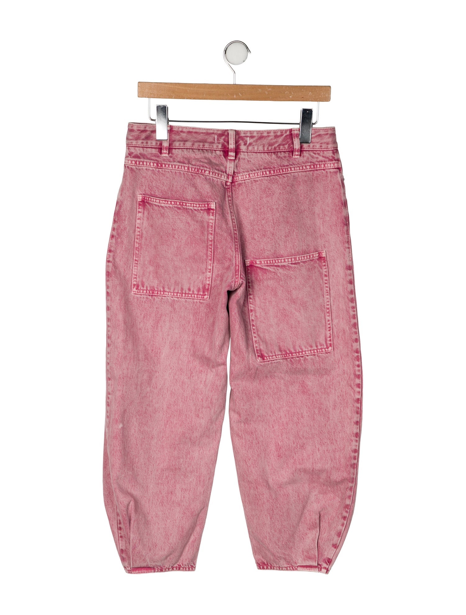 Tibi Mid-Rise Straight Leg Jeans