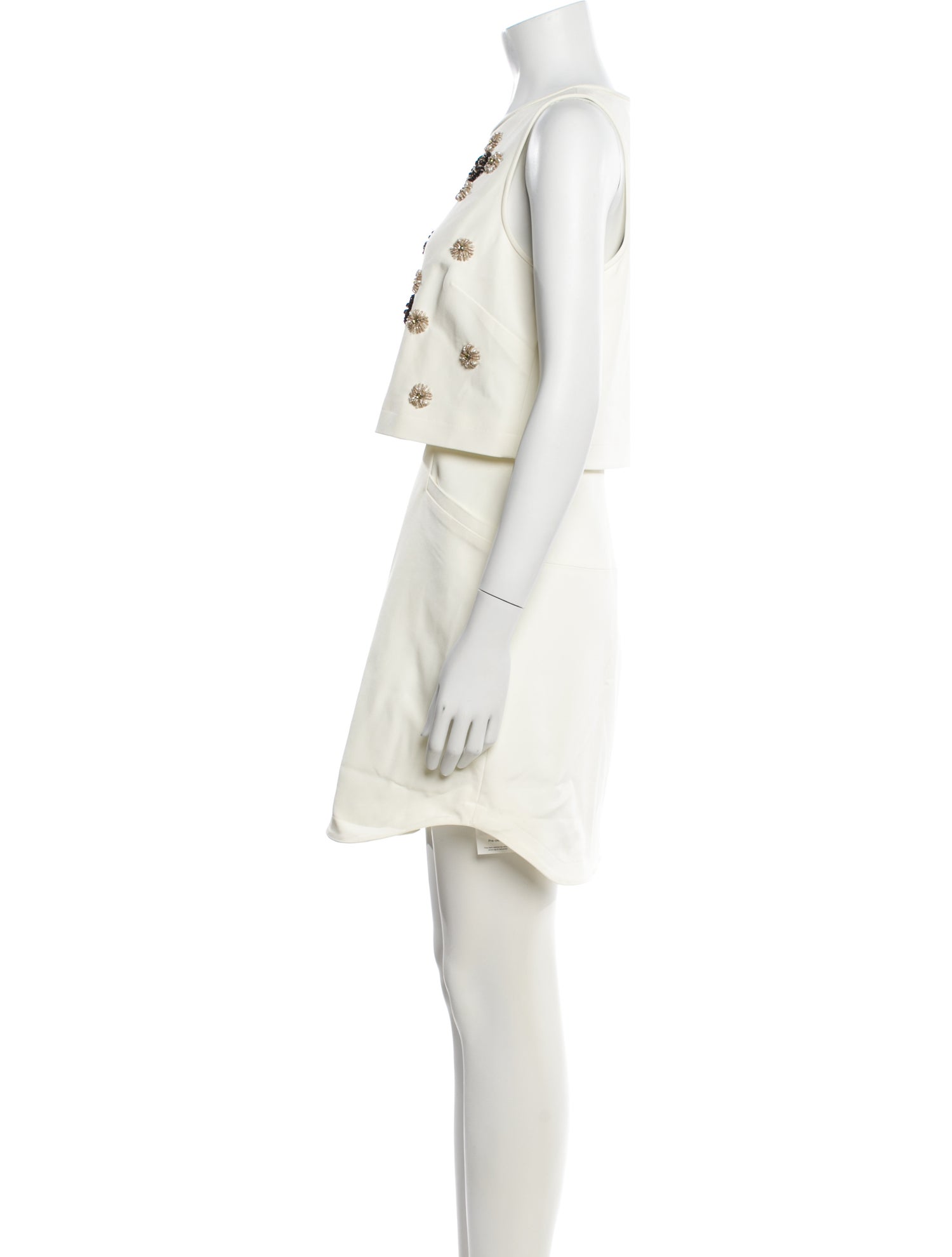 Tibi Crew Neck Mini Dress