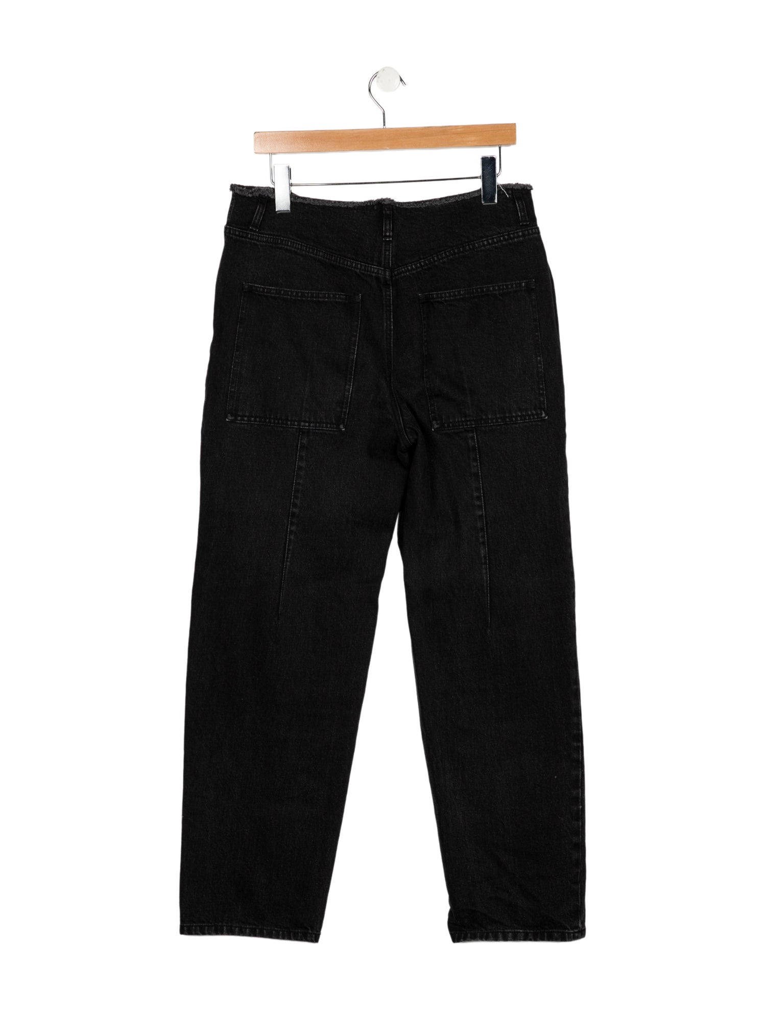 Tibi High-Rise Straight Leg Jeans