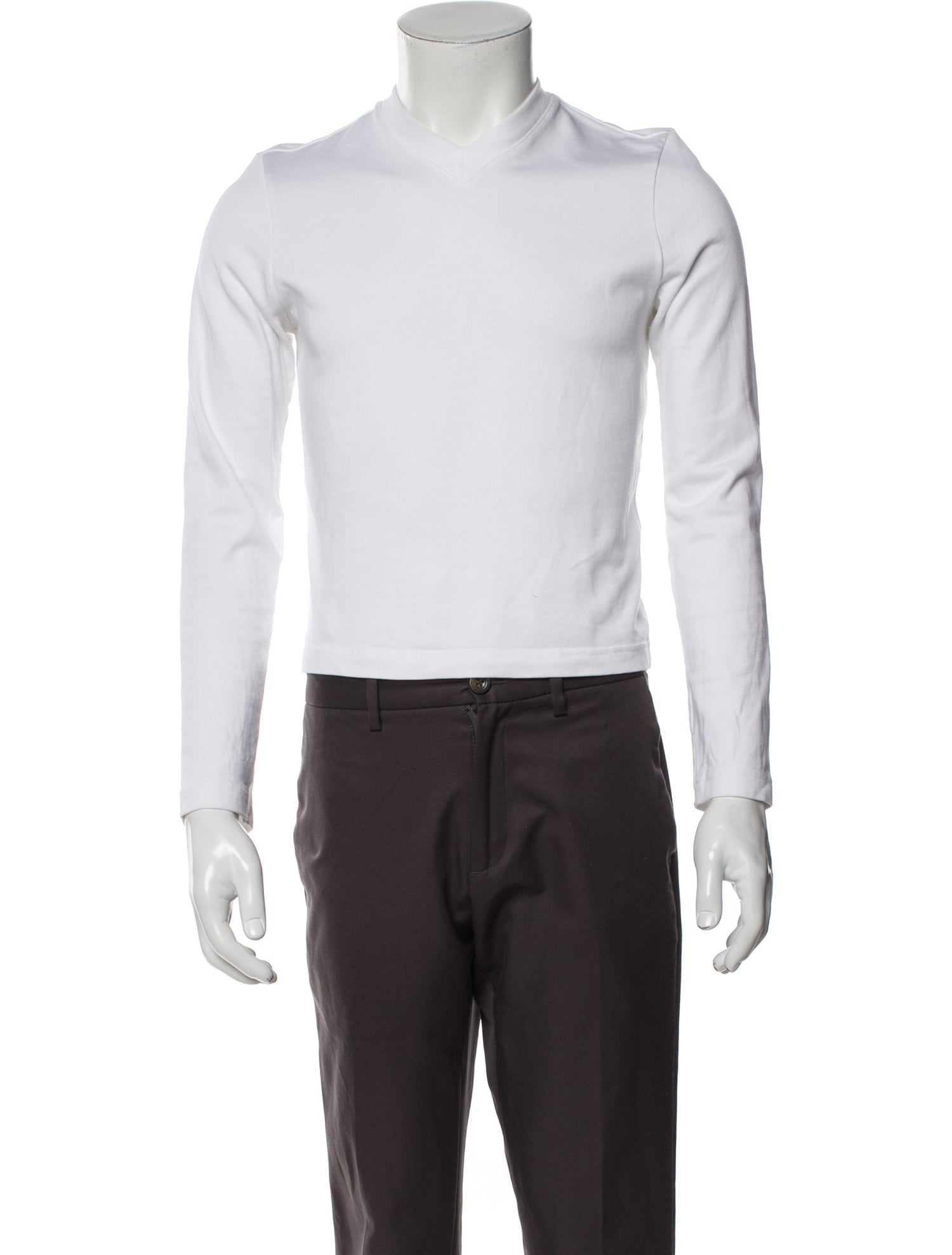 Tibi Crew Neck Long Sleeve Pullover