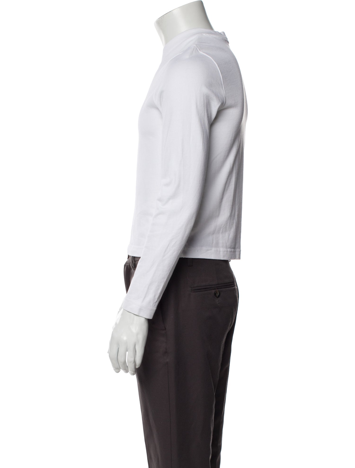 Tibi Crew Neck Long Sleeve Pullover