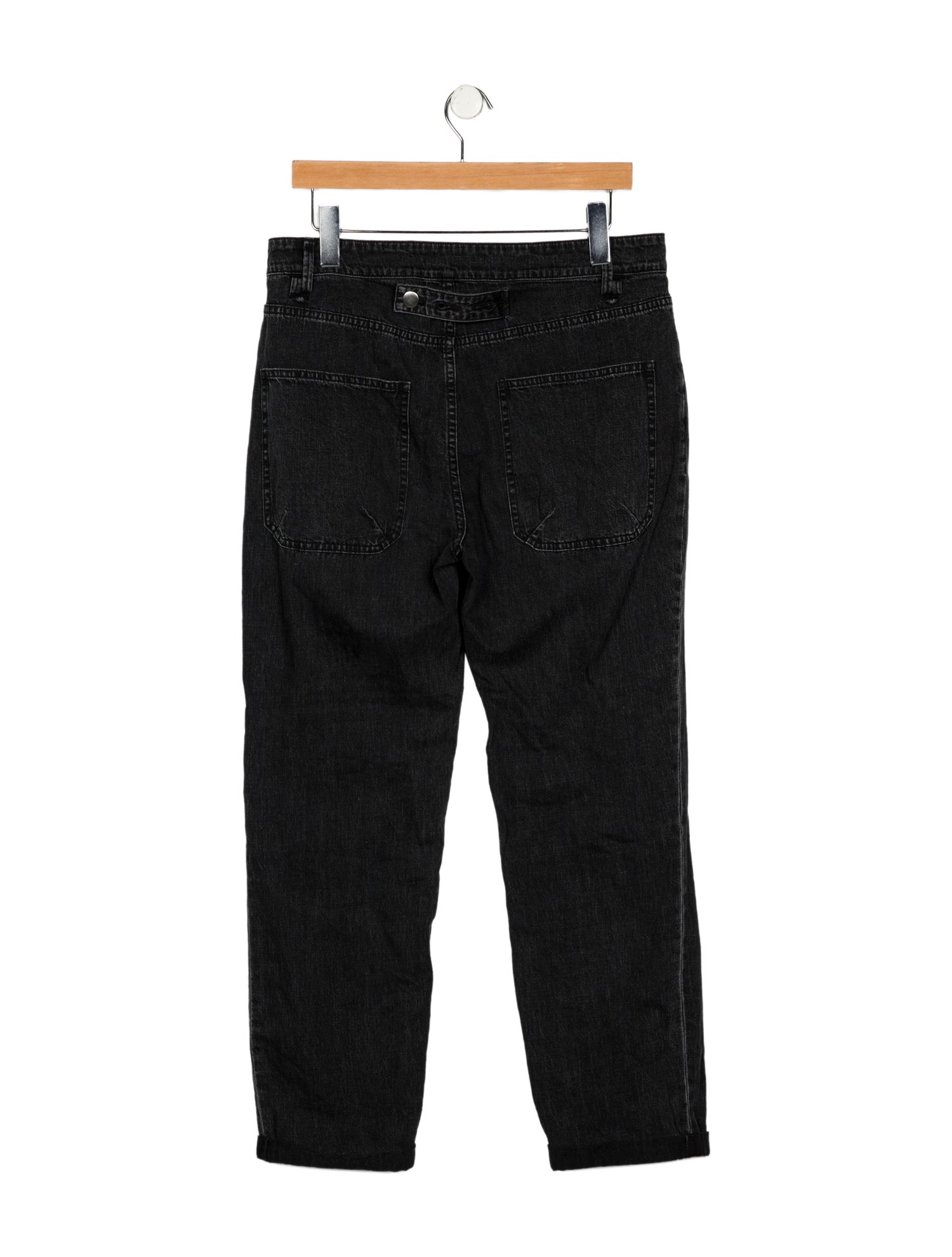 Tibi Mid-Rise Straight Leg Jeans